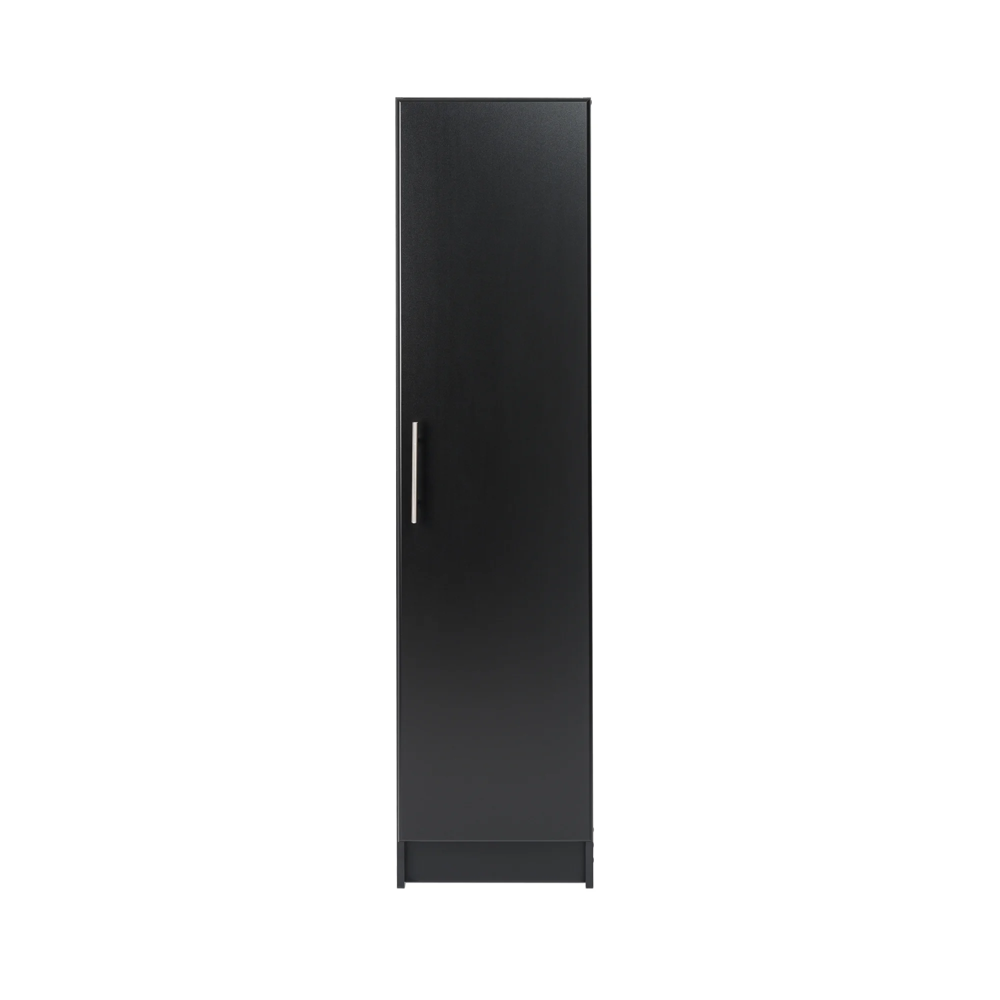 Prepac Elite 16" Storage Cabinet, Black Storage Cabinet, Bathroom Cabinet, Pantry Cabinet with 2 Adjustable Shelves, 16" D x 16" W x 65" H, BEB-1664