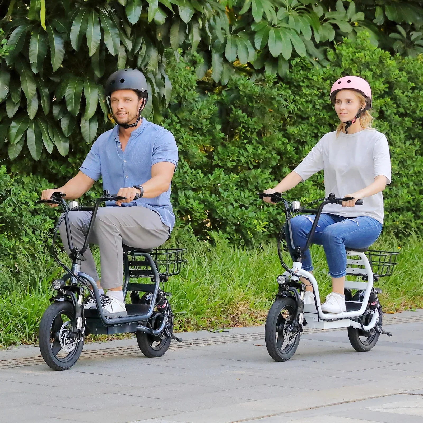 SANOPY Electric Scooter With Seat for Adults, 350W, 15 Miles, 20 Mph, 36V 5.2Ah, 14 inch Tire - Black