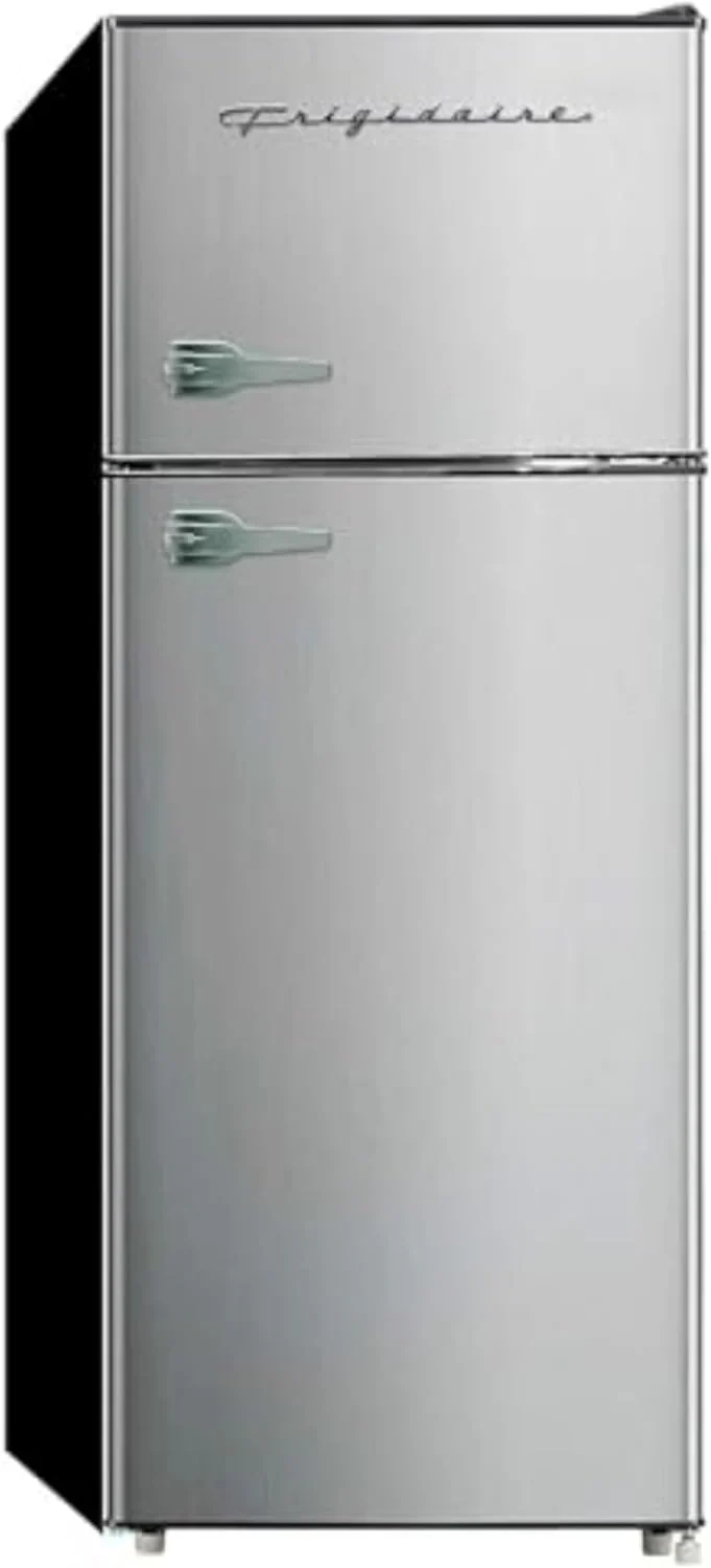 Frigidaire 2 Door Apartment Size Refrigerator Freezer Combo 7.5 cu ft Platinum Series Stainless