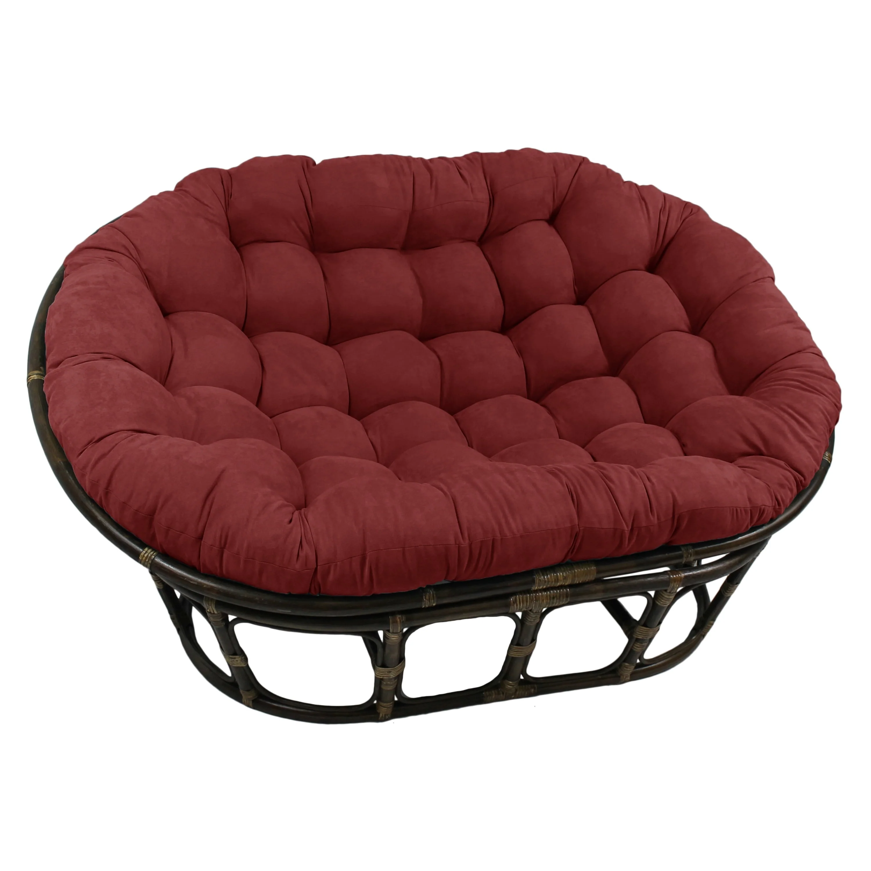 Blazing Needles 78 x 58 in. Oversize Double Papasan Micro Suede Cushion