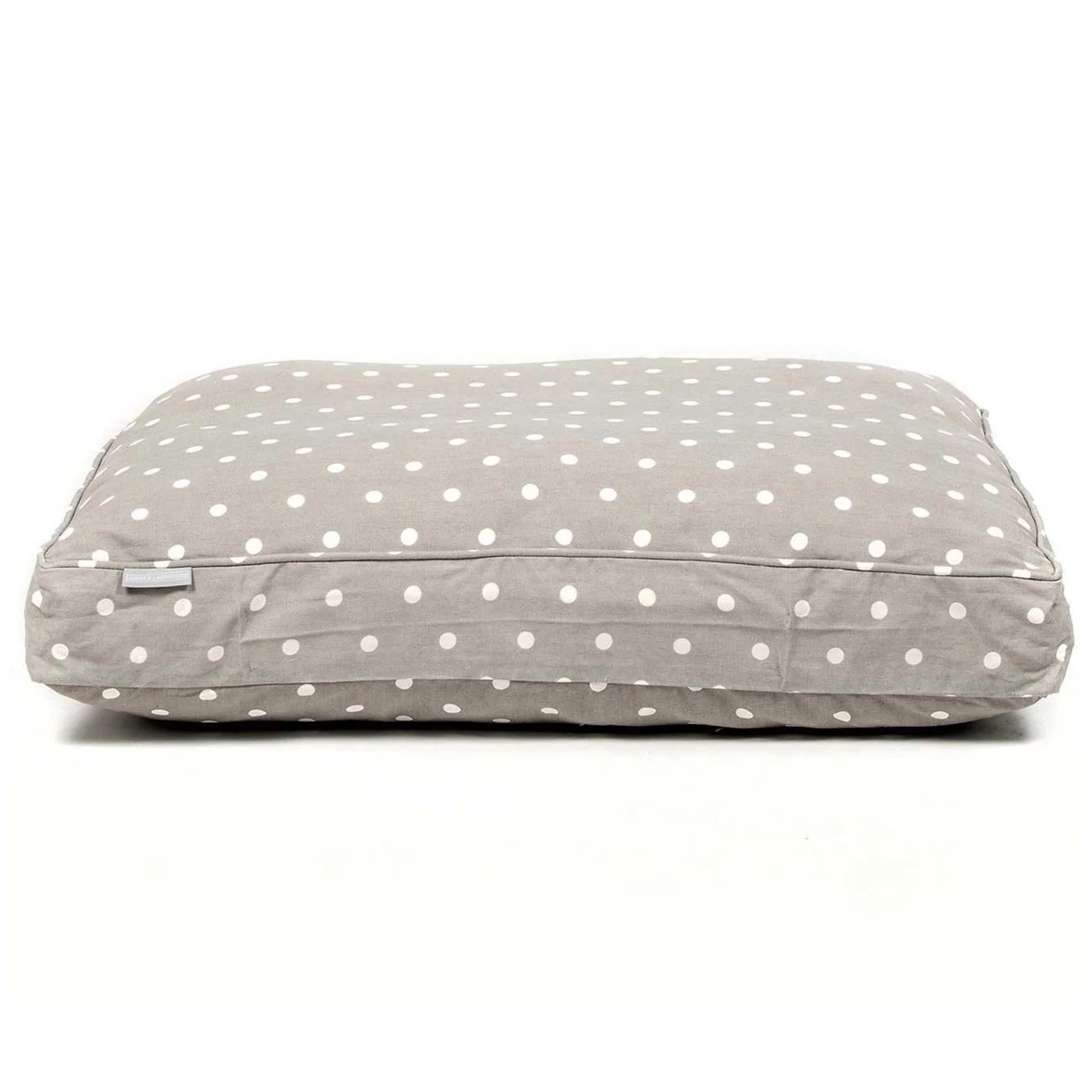 Dog Cushion in Grey Spot