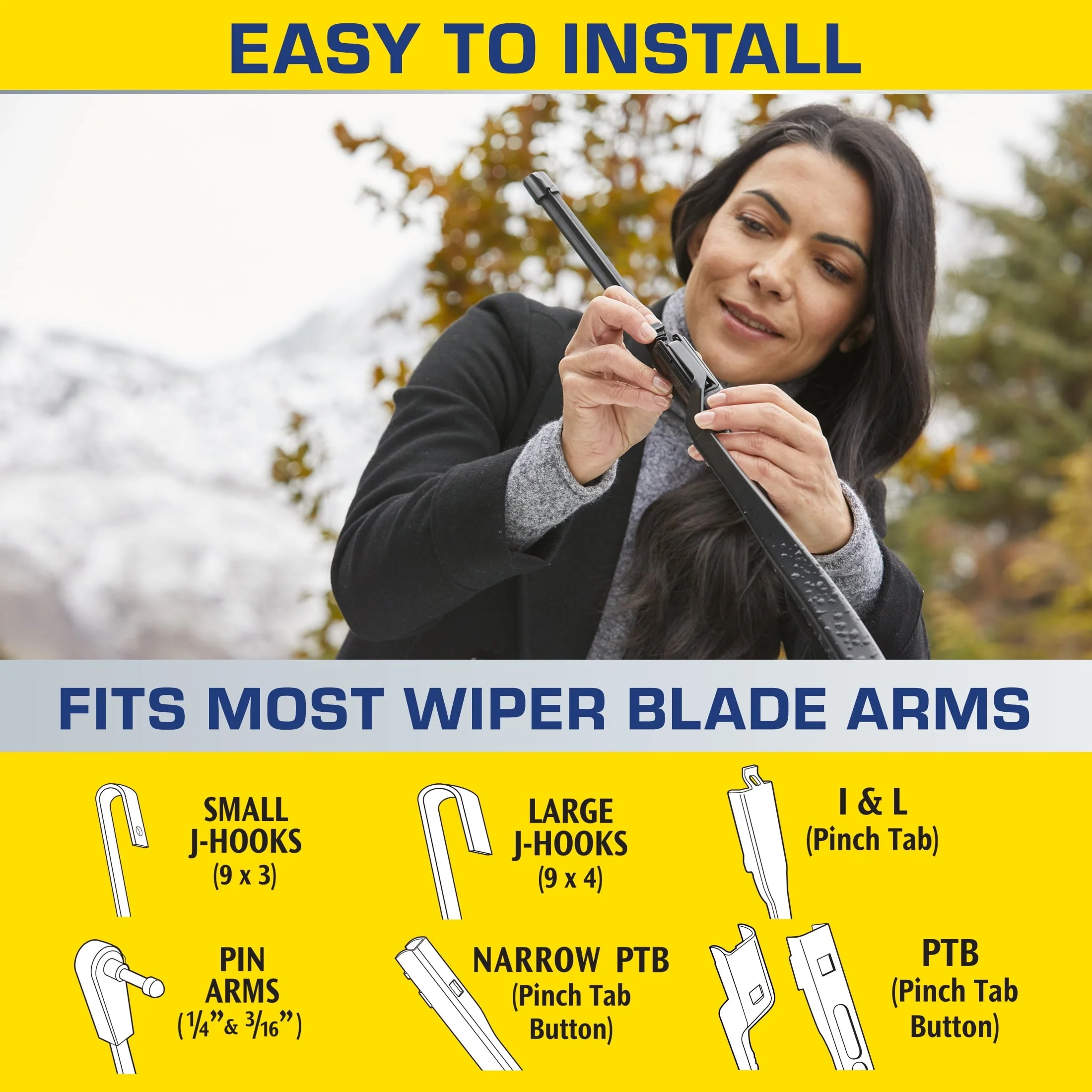 Rain-X Latitude Water Repellency 22" 2-in-1 Windshield Wiper Blade