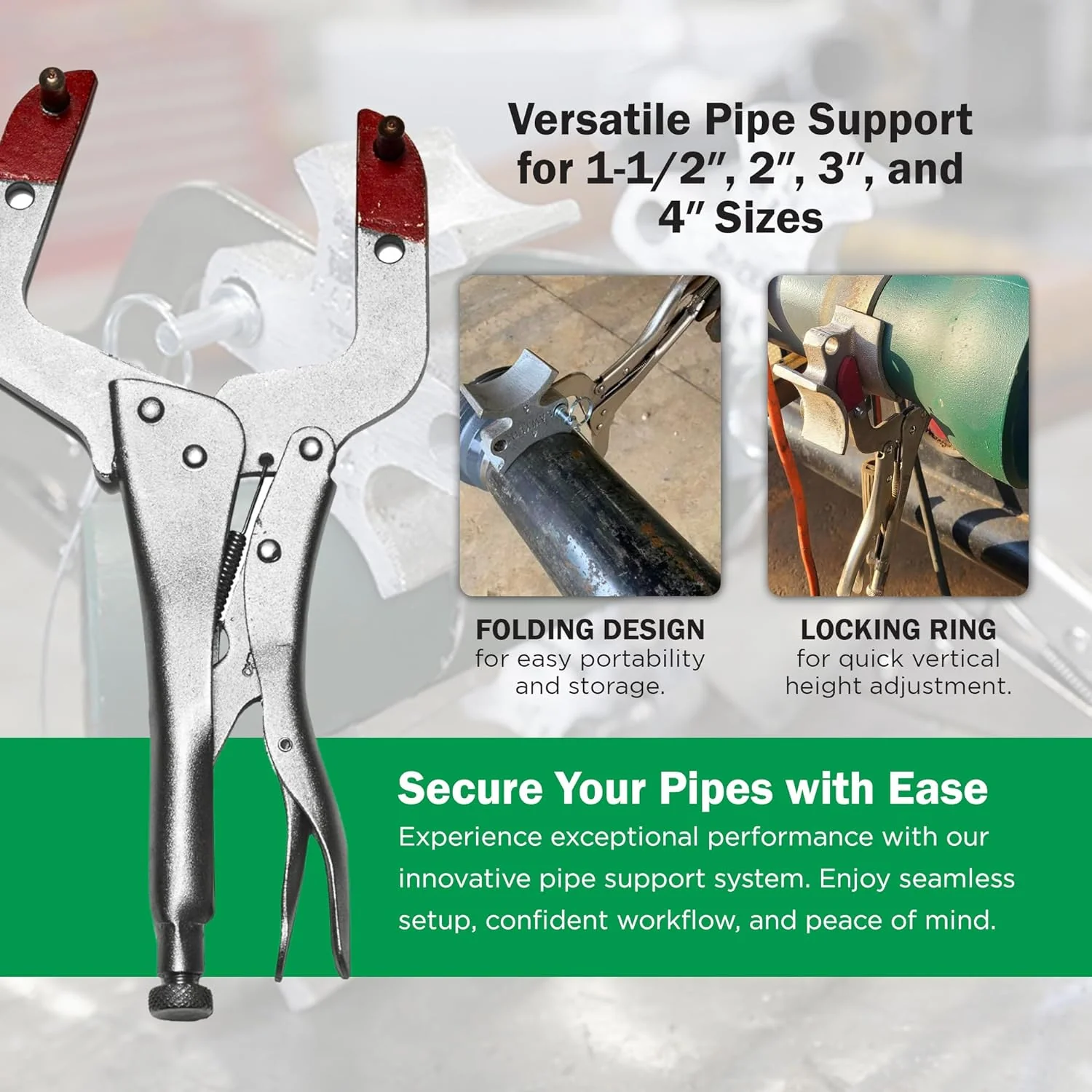 Welders 3rd Hand – Portable Pipe Welding Tool with Versatile Welding Clamps – Works with Most Butt Weld Fittings and Pipes – Enhance Accuracy