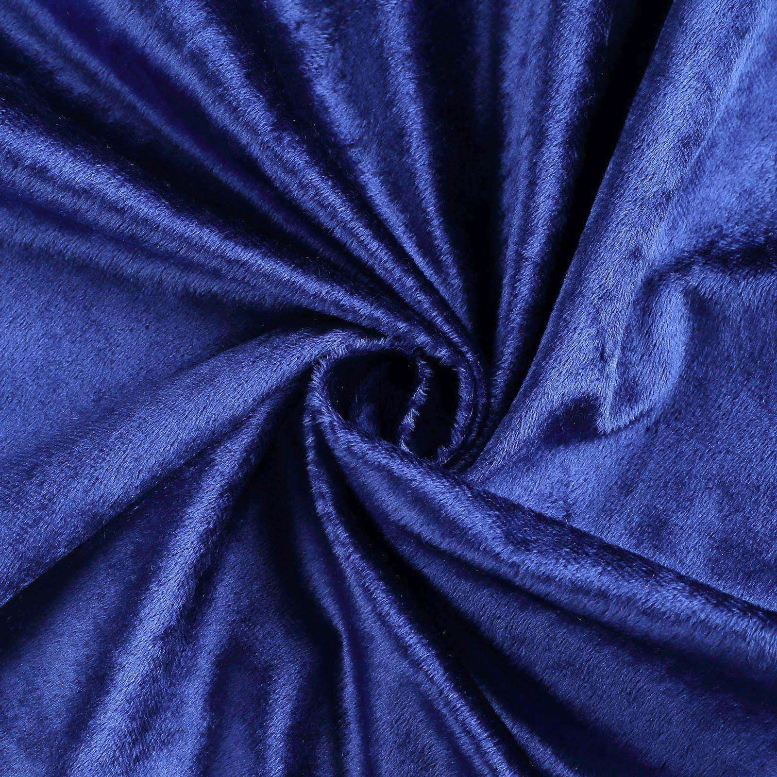 BalsaCircle 100 Pieces 20" x 20" Navy Blue Premium Velvet Napkins Linens