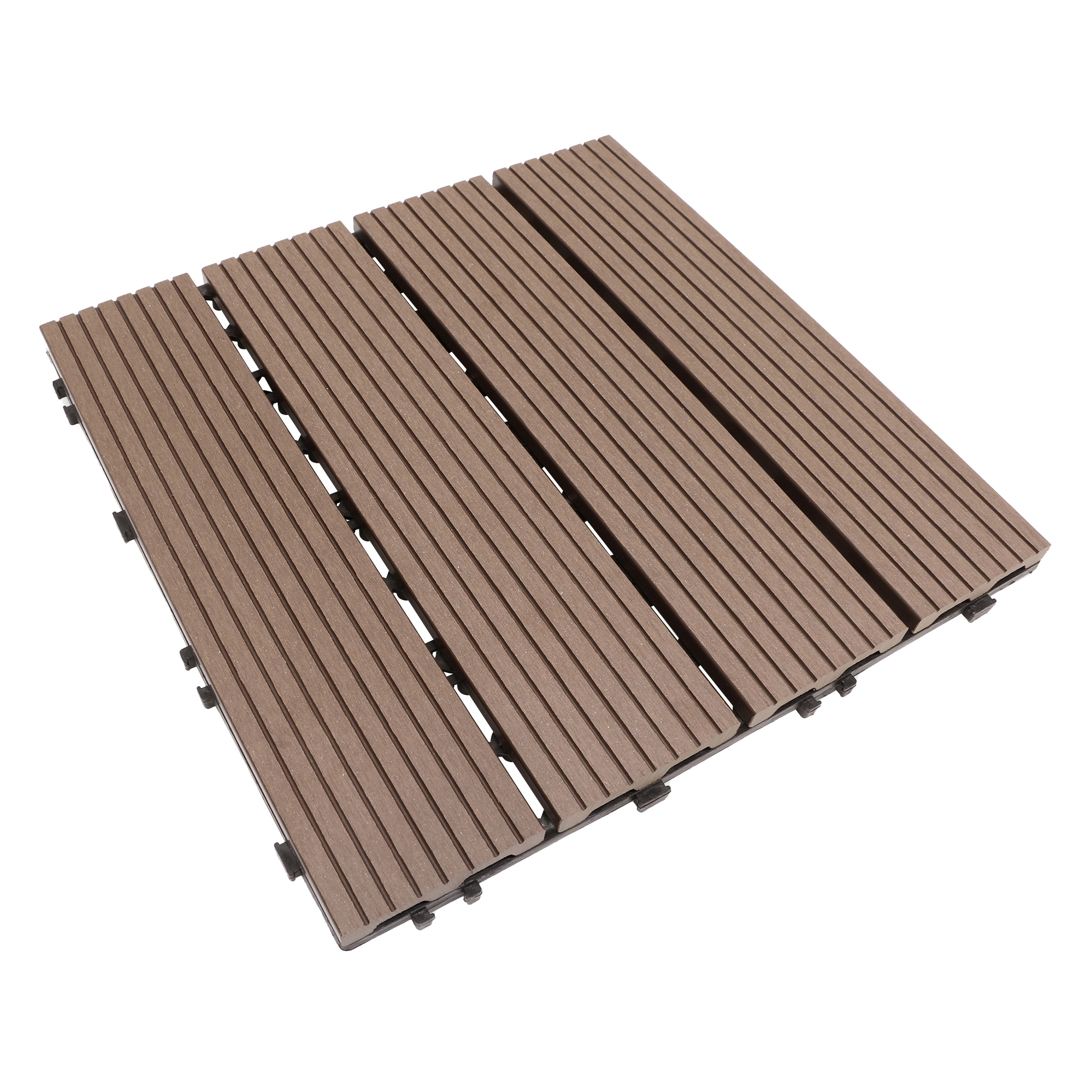 Golden Select WPC 12' x 12" Deck Tiles, 24 Tiles