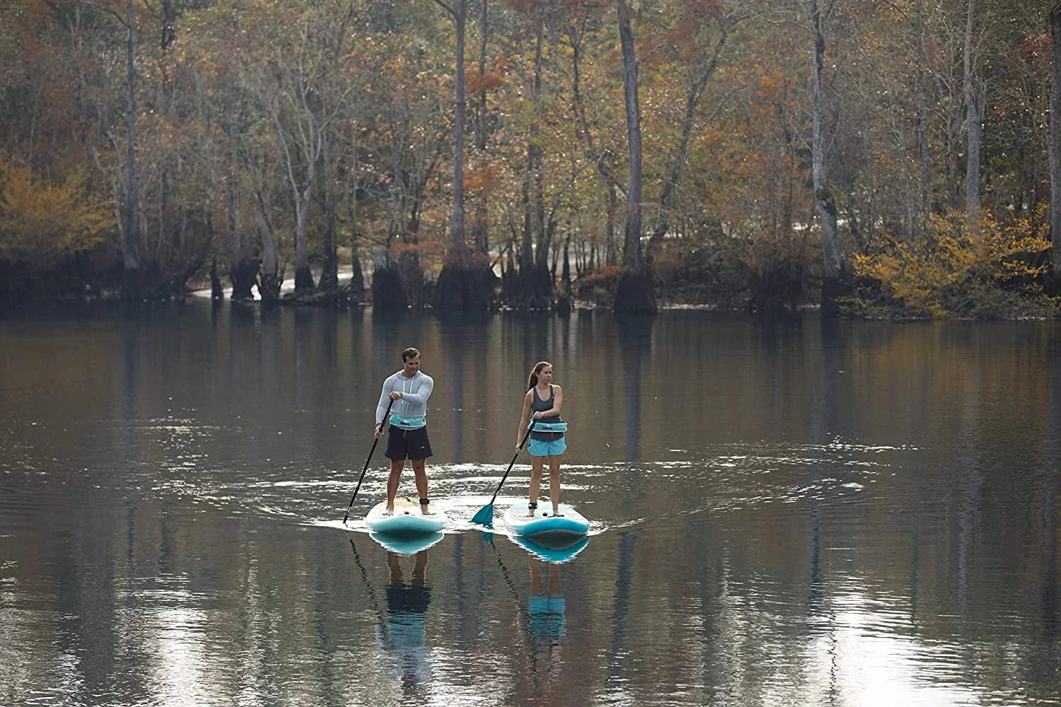Drift Aero Inflatable Stand Up Paddle Board With Accessories, Classic Woodgrain, Adult, 10’8″