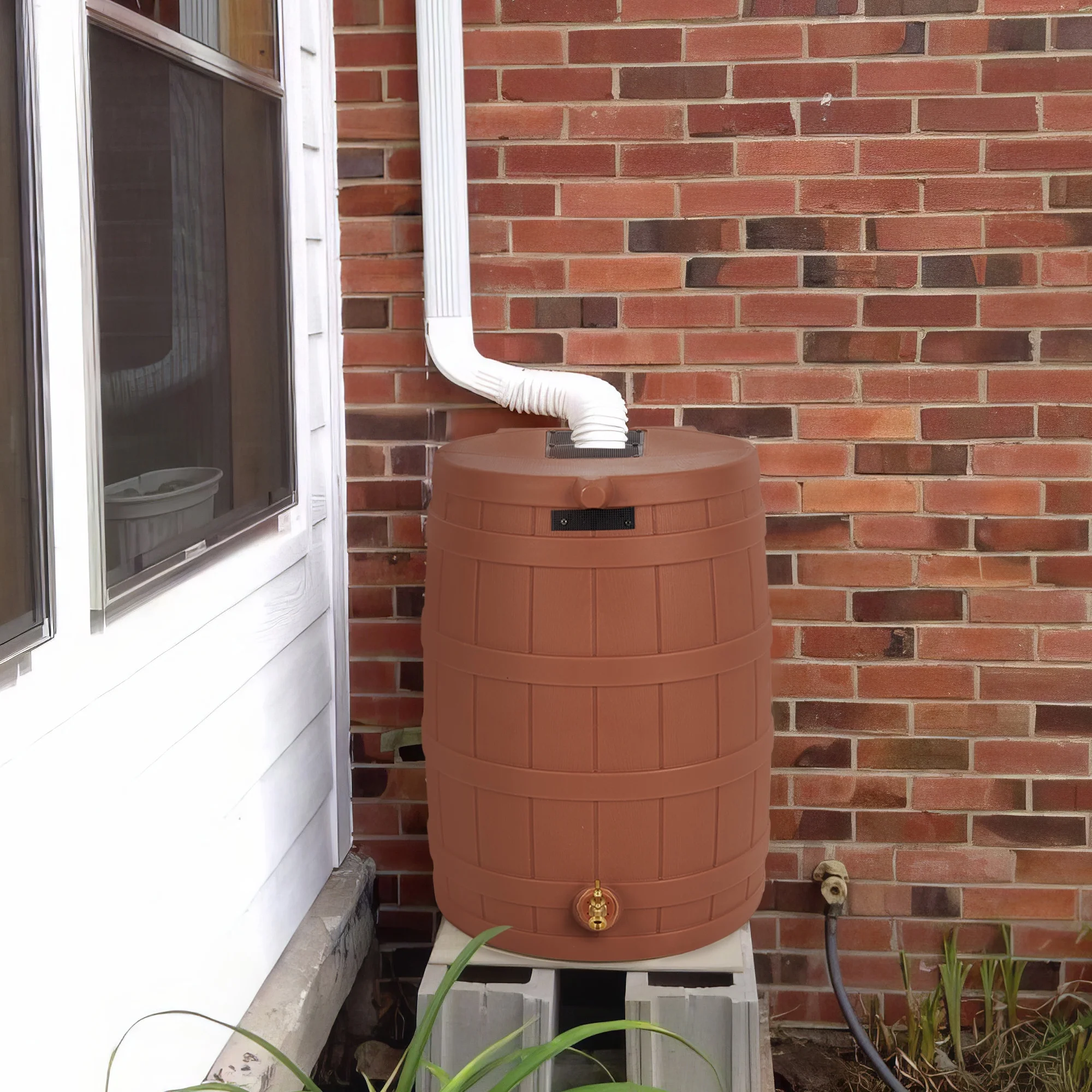Good Ideas Rain Wizard Rain Storage Collection Rain Barrel 50-Gallon