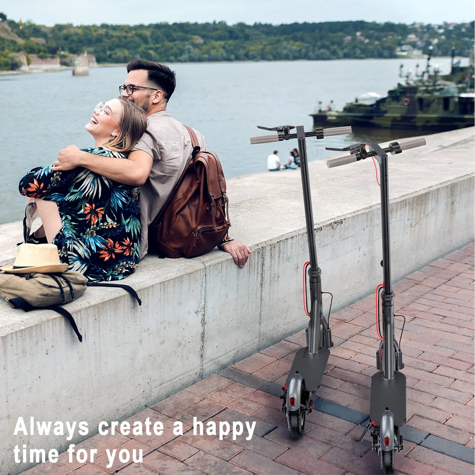 AOVOPRO Foldable Electric Scooter For Adults, 350W, 8.5 inch, 21 Miles Range – ES80