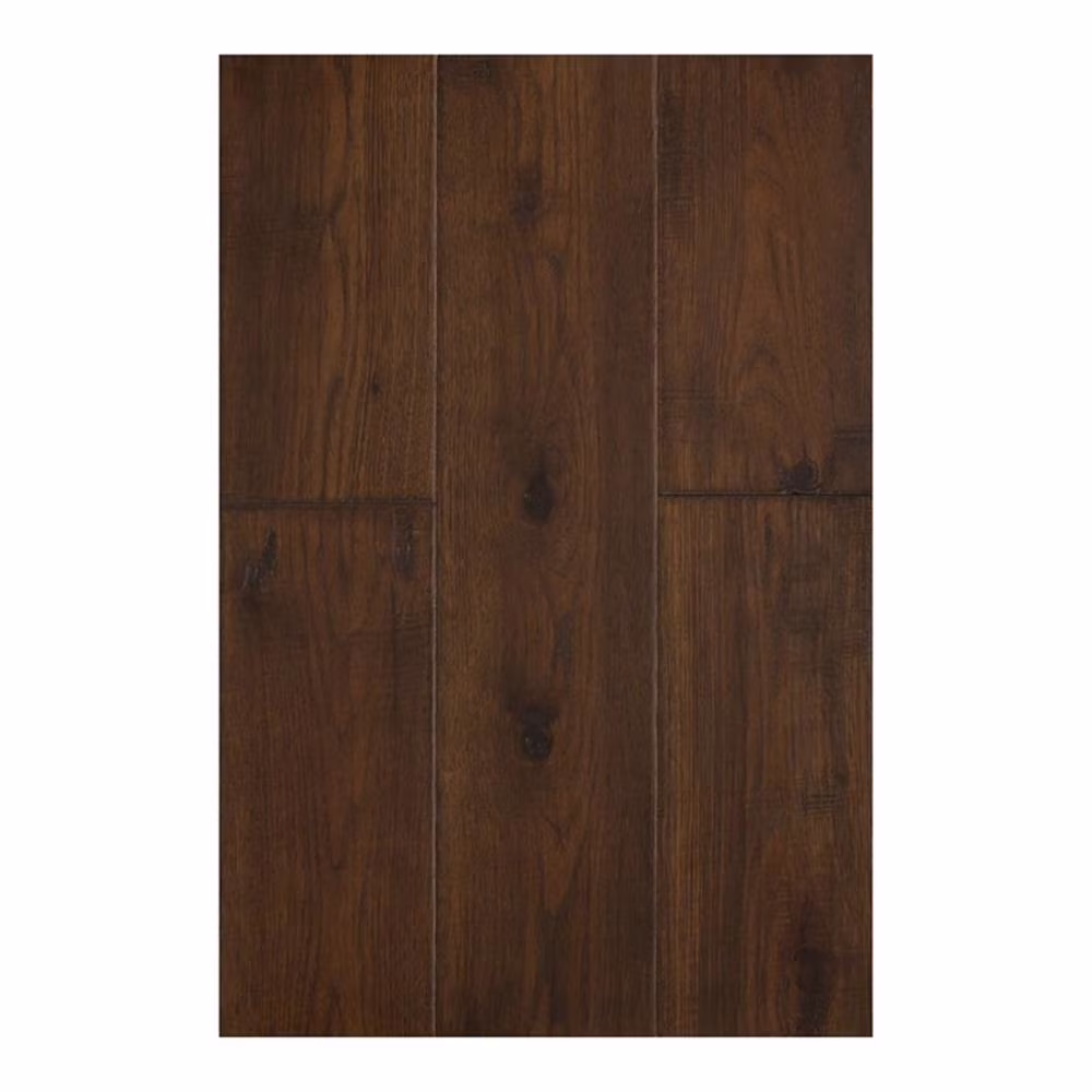 East West Furniture SP-7HH05 Sango Premier Engineered Wood Flooring - European Oak - 1/2 in x 7 in x Random Length Handscraped, 26.24 sqft/box, Shadow Grey