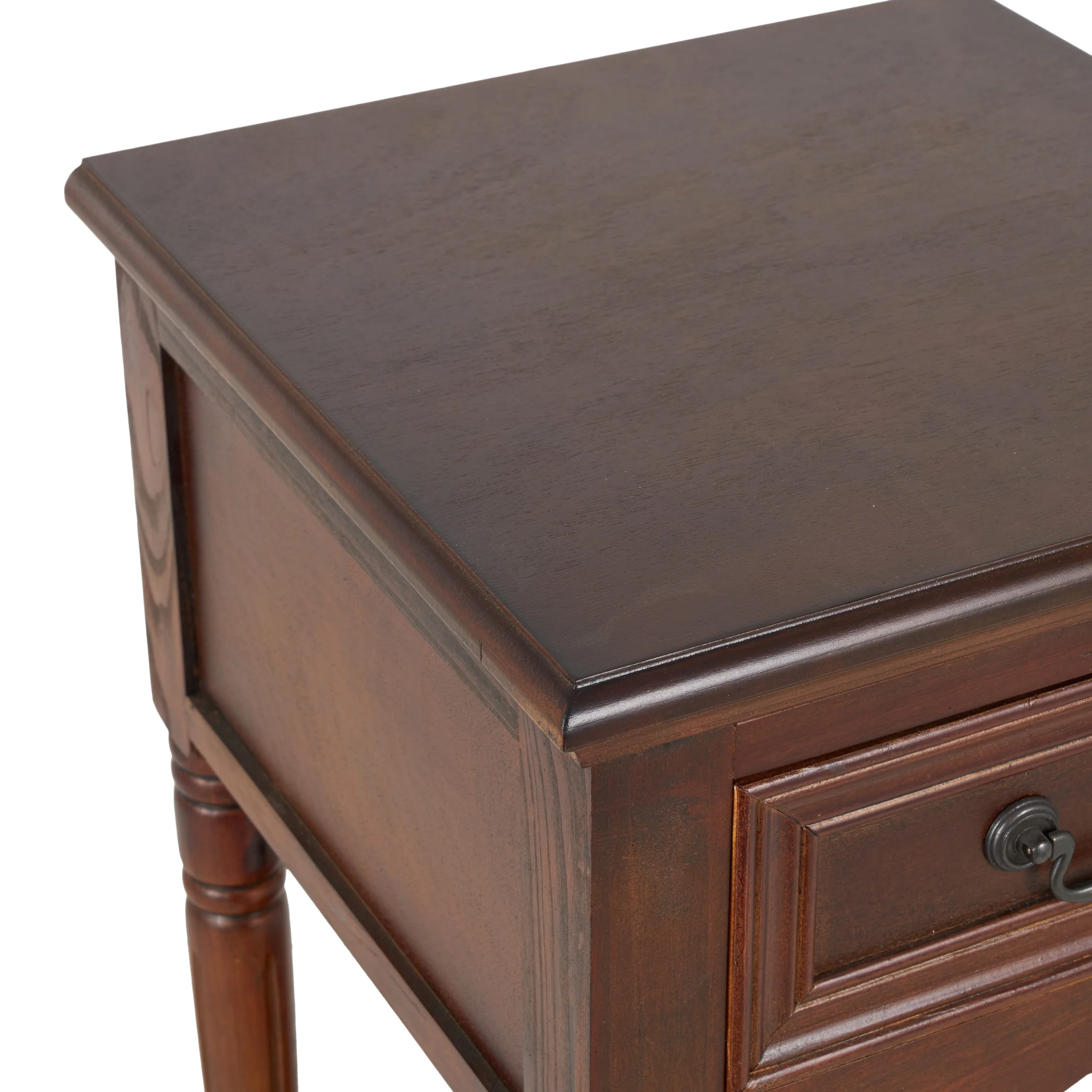 DecMode 17" x 25" Cream Wood 3 Drawer Cabinet, 1-Piece