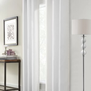 Winmate Insulated Cotton Grommet Curtain Panel - Pair each 40" x 54" in White
