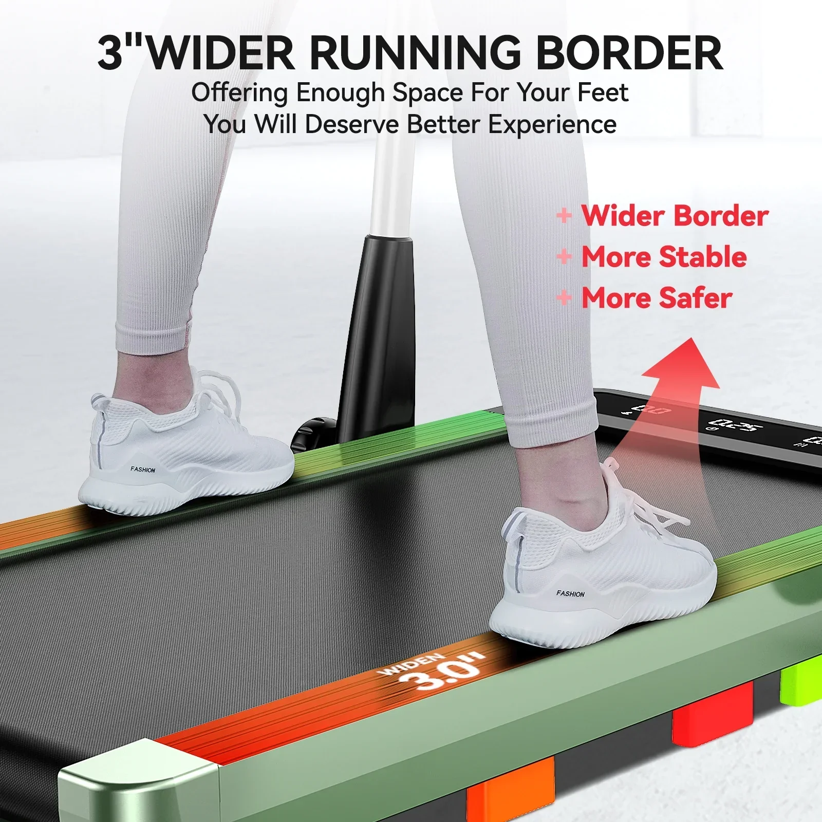 Pooboo 2in1 Folding Under Desk Treadmill, 2.5HP Bluetooth, 265 lbs