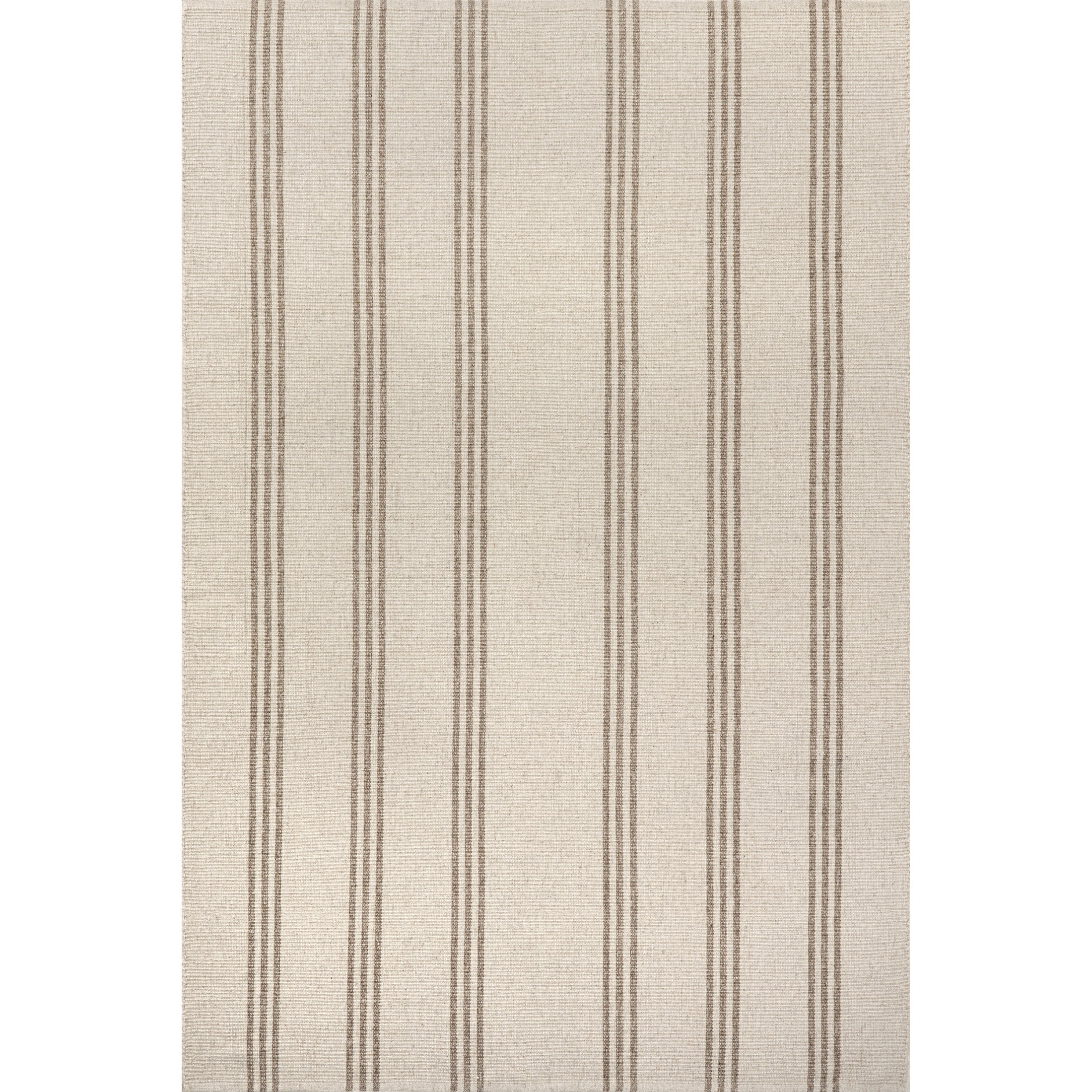 Rugs USA Hawthorn Striped Wool Area Rug, 4' x 6', Hawthorn Ivory