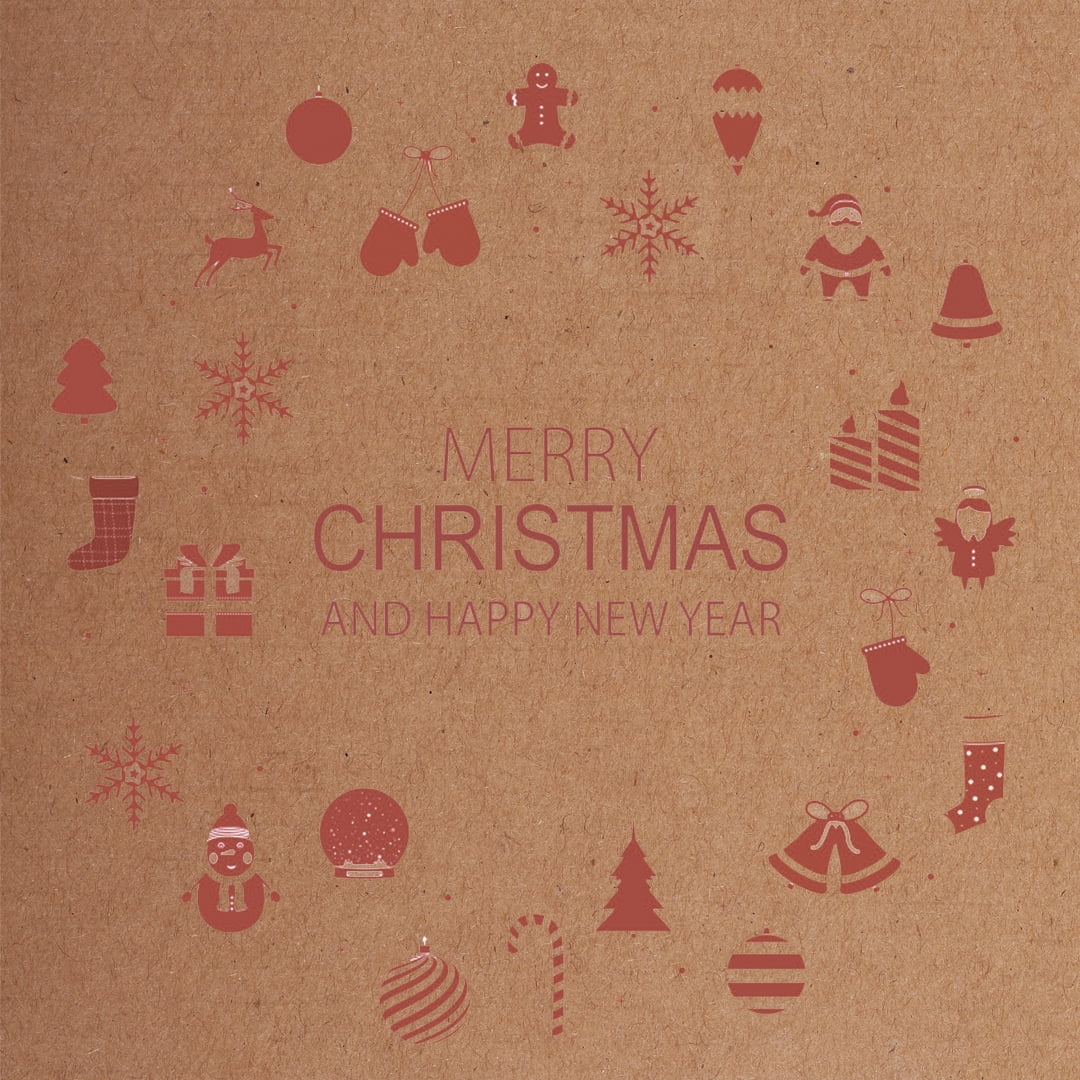 Ucanpack Christmas Shipping Boxes 10 x 5 x 3" - Xmas New Year Printed Holiday Mailing Boxes - Holiday Shipping Box Made In USA Christmas Small Business Supplies