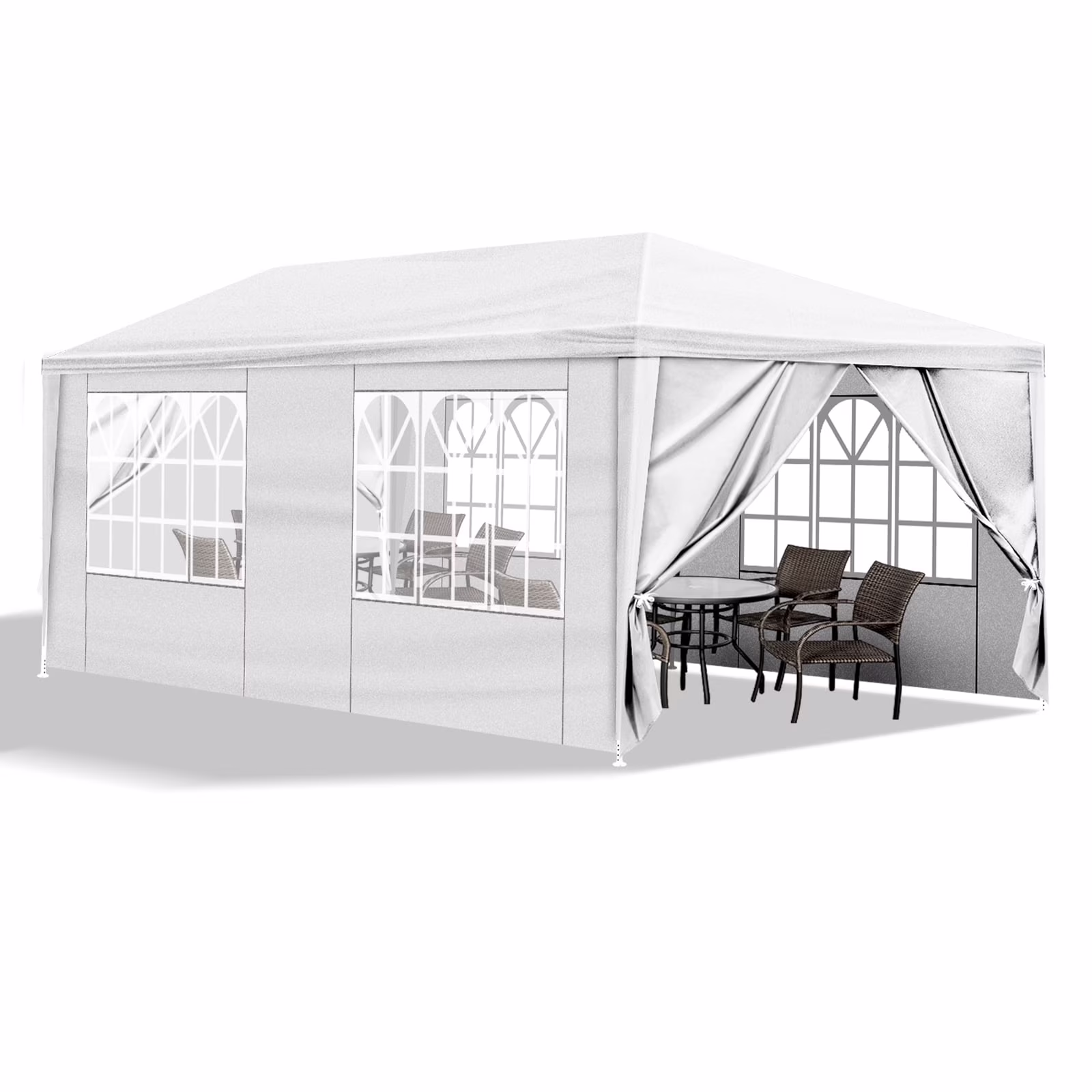 Ktaxon 10′ X 20′ Canopy Tent with 6 Side Walls for Party Wedding Camping and BBQ