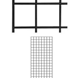 SSWBasics 2' X 6' Wire Grid Panel - Black (Pack of 3)