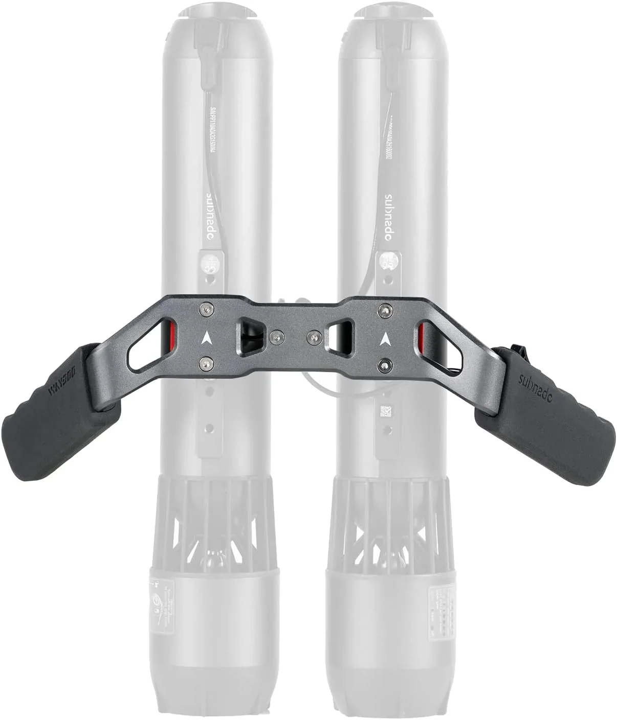 Subnado Twin Engine Handle Bracket+ Subnado Underwater Scooter 2 Packs with 2 handgrips, 2 Arm Mount Kits, 2 Accessories Mount Rings