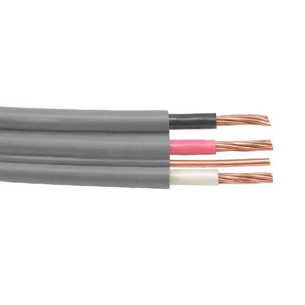 100′ 8/3 UF-B Copper Underground Feeder Cable With Ground, Gray, 600V