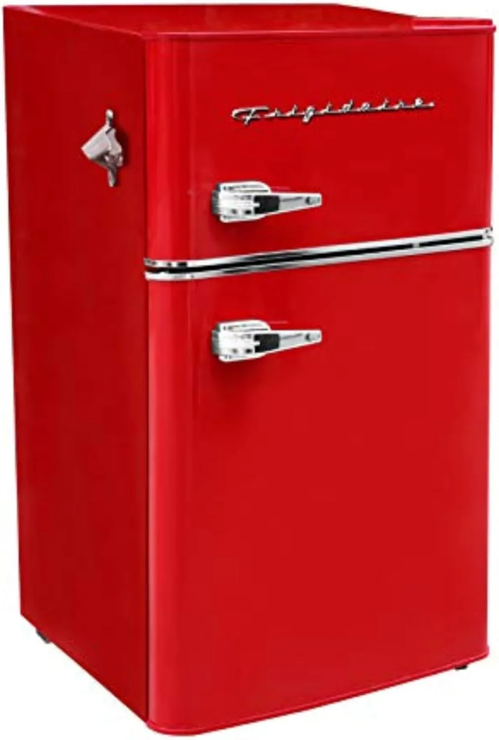 Frigidaire Retro Mini Fridge with Freezer & Side Bottle Opener-Small 2 Door Refrigerator for Office Bar or College Dorm Room-3.1 Cu Ft – 19””D x 20.5″ W x 33.5″ H