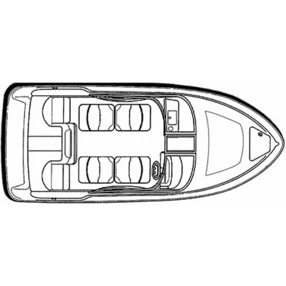 Carver 78004 Flex-Fit Boat Cover – 17′-19′ Length x 96″ Width