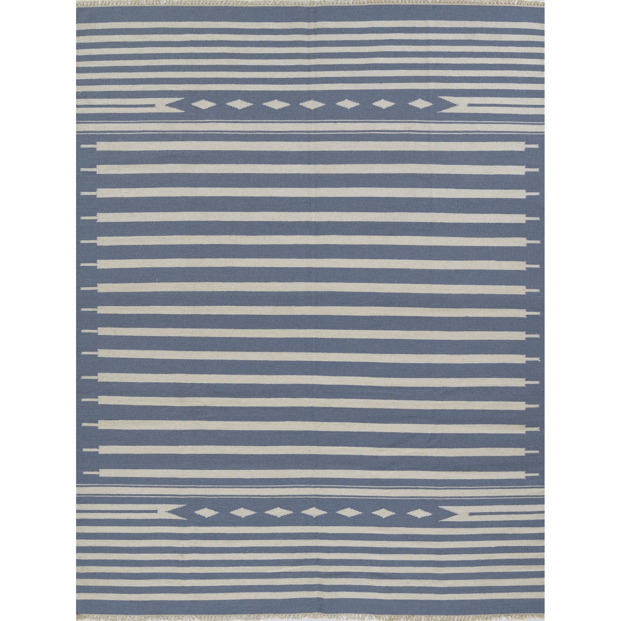 Erin Gates Contemporary Rectangle Area Rug, Denim, 5' X 7'6"