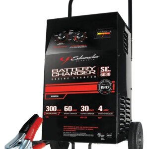 Schumacher Wheeled Battery Charger And Engine Starter, 300 Crank Amps, 6V/12V - SC1446