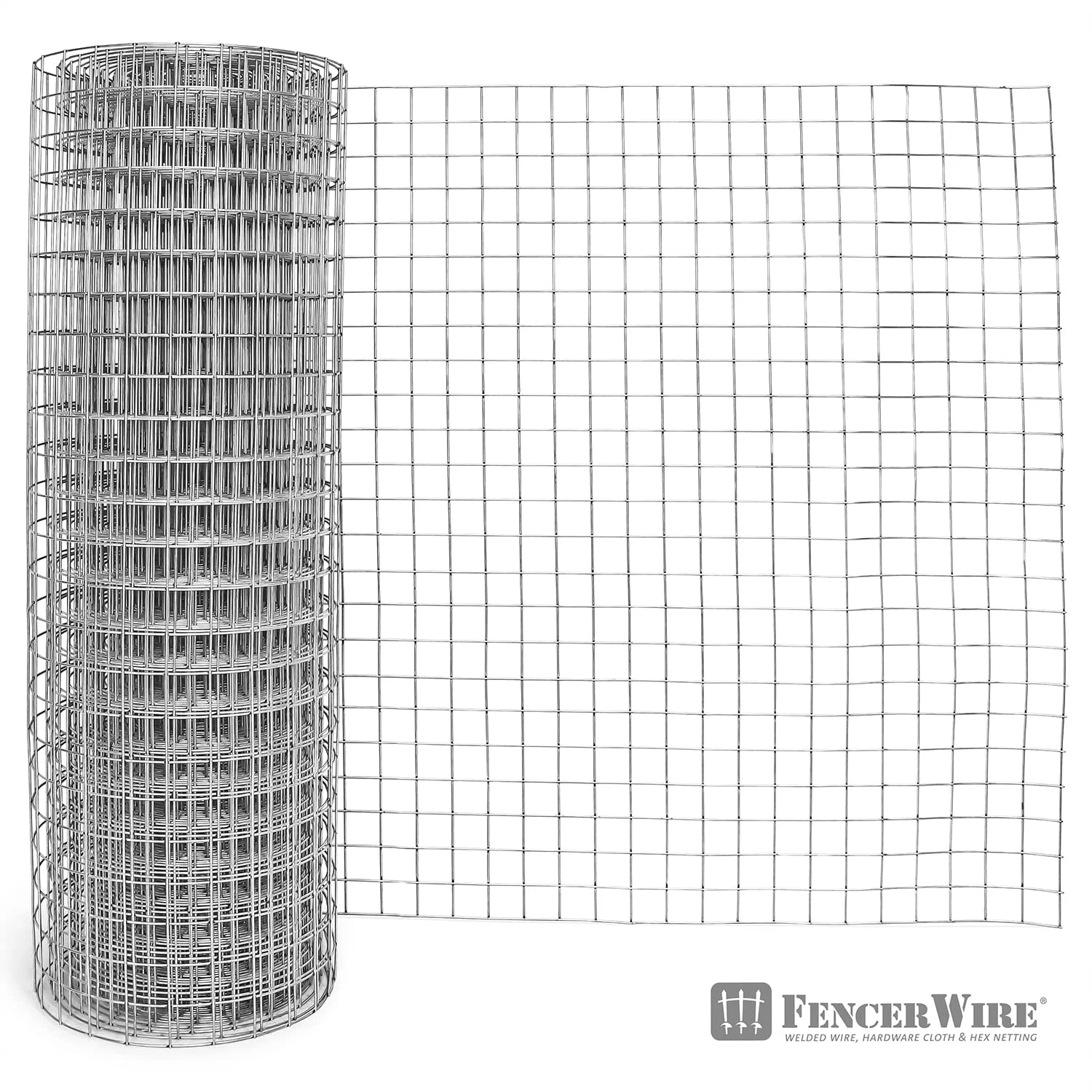 Fencer Wire Heavy Duty 10 Gauge Galvanized Welded Wire Fence, 2" x 2" Opening Mesh for Vegetables, Garden Fruits & Animals Enclosure (4 ft. x 50 ft.)