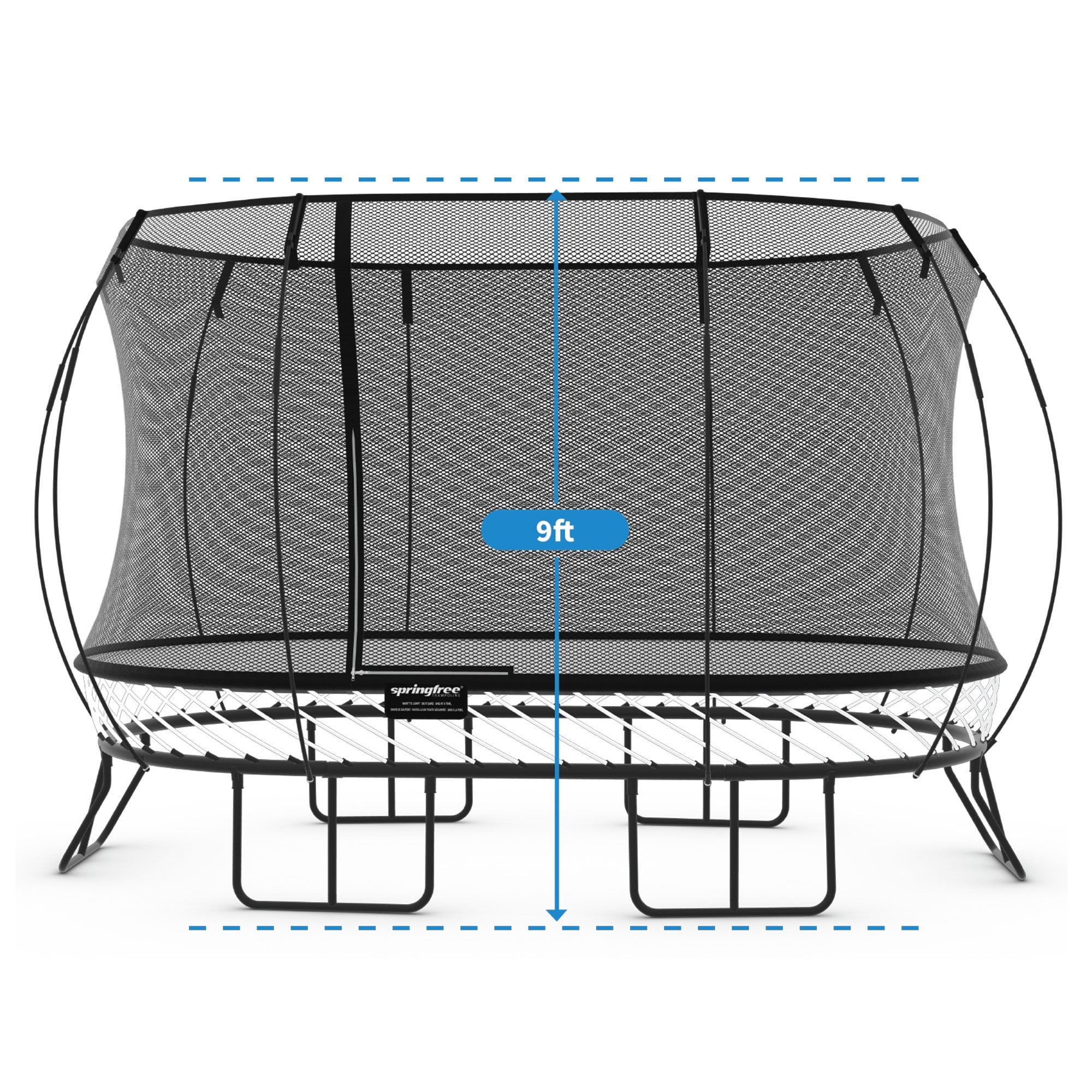 Springfree 8 x 13 ft Large Oval Trampoline w/ Safety Net & SoftEdge Mat