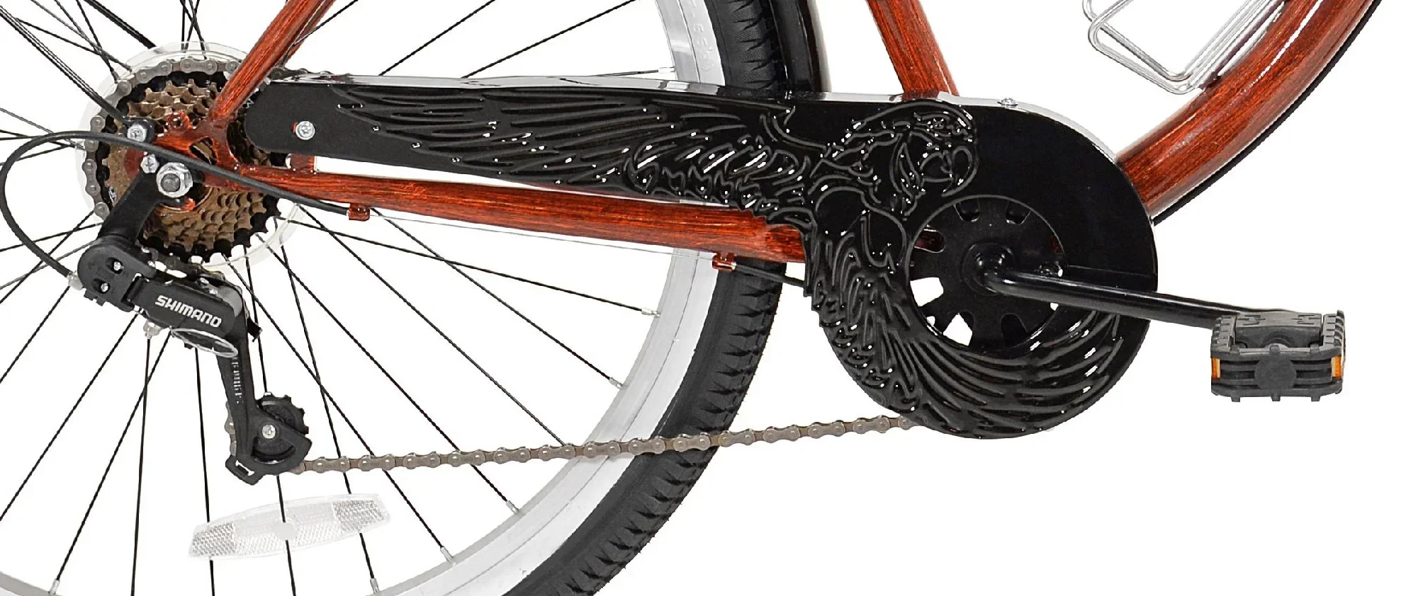 Kent 26in Margaritaville Men's Cruiser Bike, Wood Grain Color