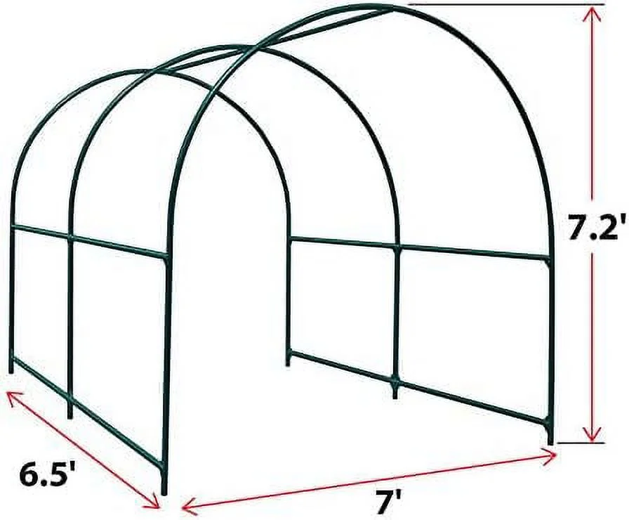 Large Garden Support Arch Frame Climbing Plant Arch Arbor for Various Climbing Plant Roses Vines Birthday Wedding Party Decoration Pergola Frame (6.5 x 7 x 7.2ft)