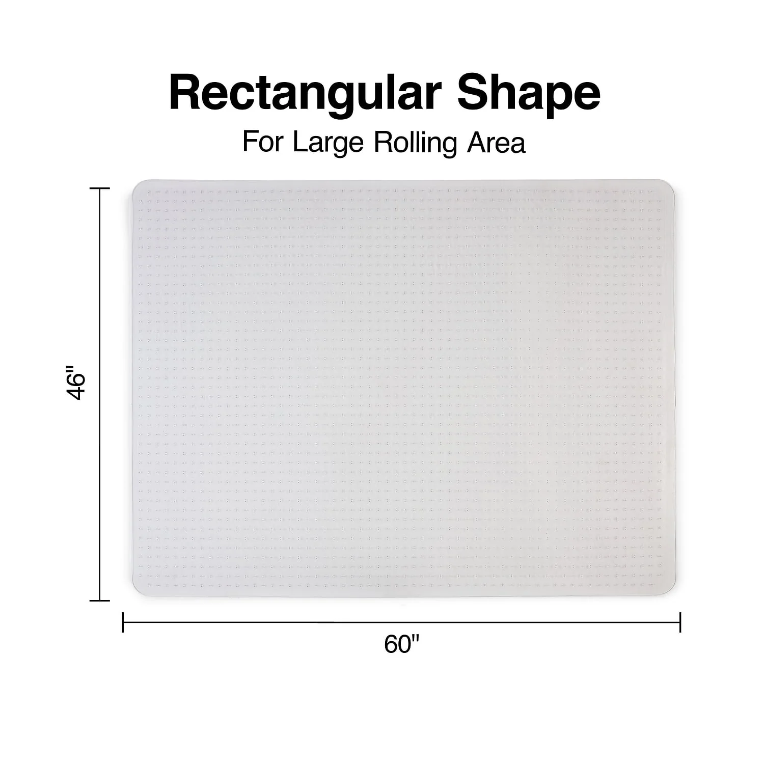 Staples 46" x 60" Low Pile Carpet Chair Mat Rectangular 567302