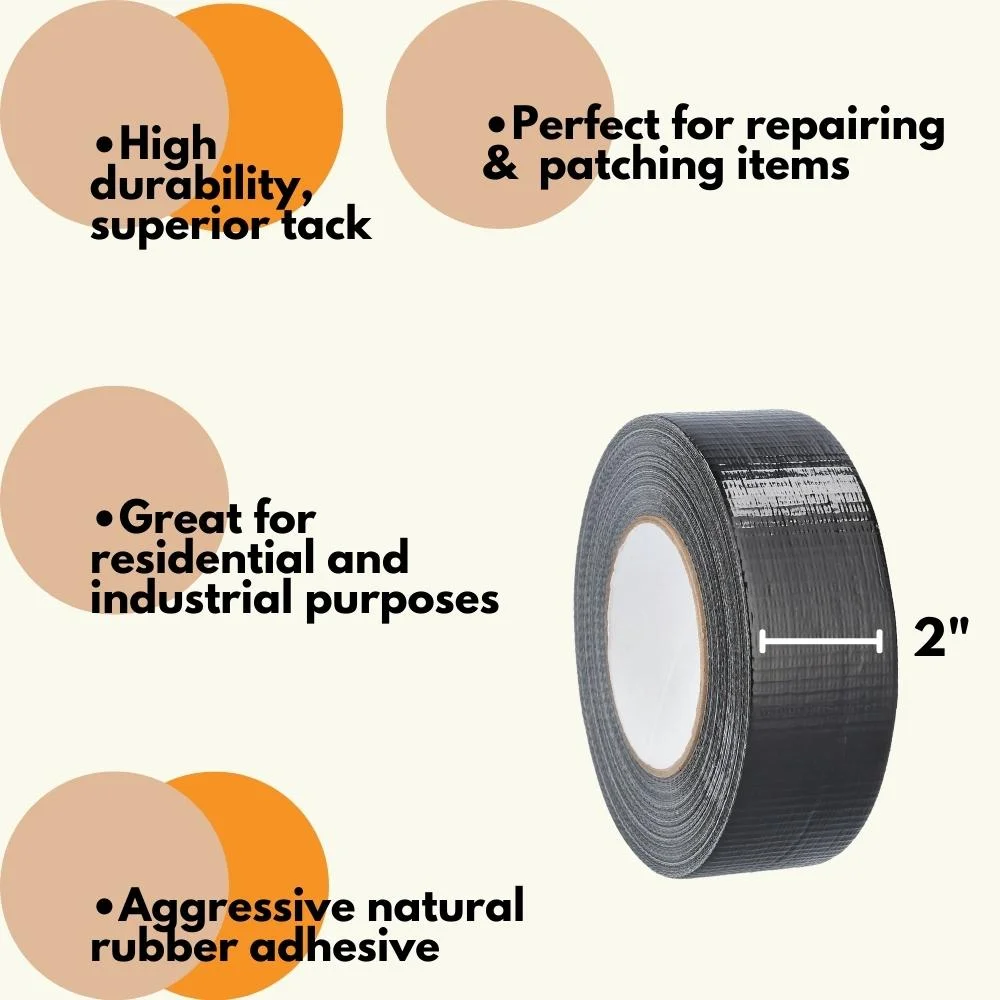MMBM Colored Heavy Duty Duct Tape, 48 Rolls, 2″ x 60 Yards