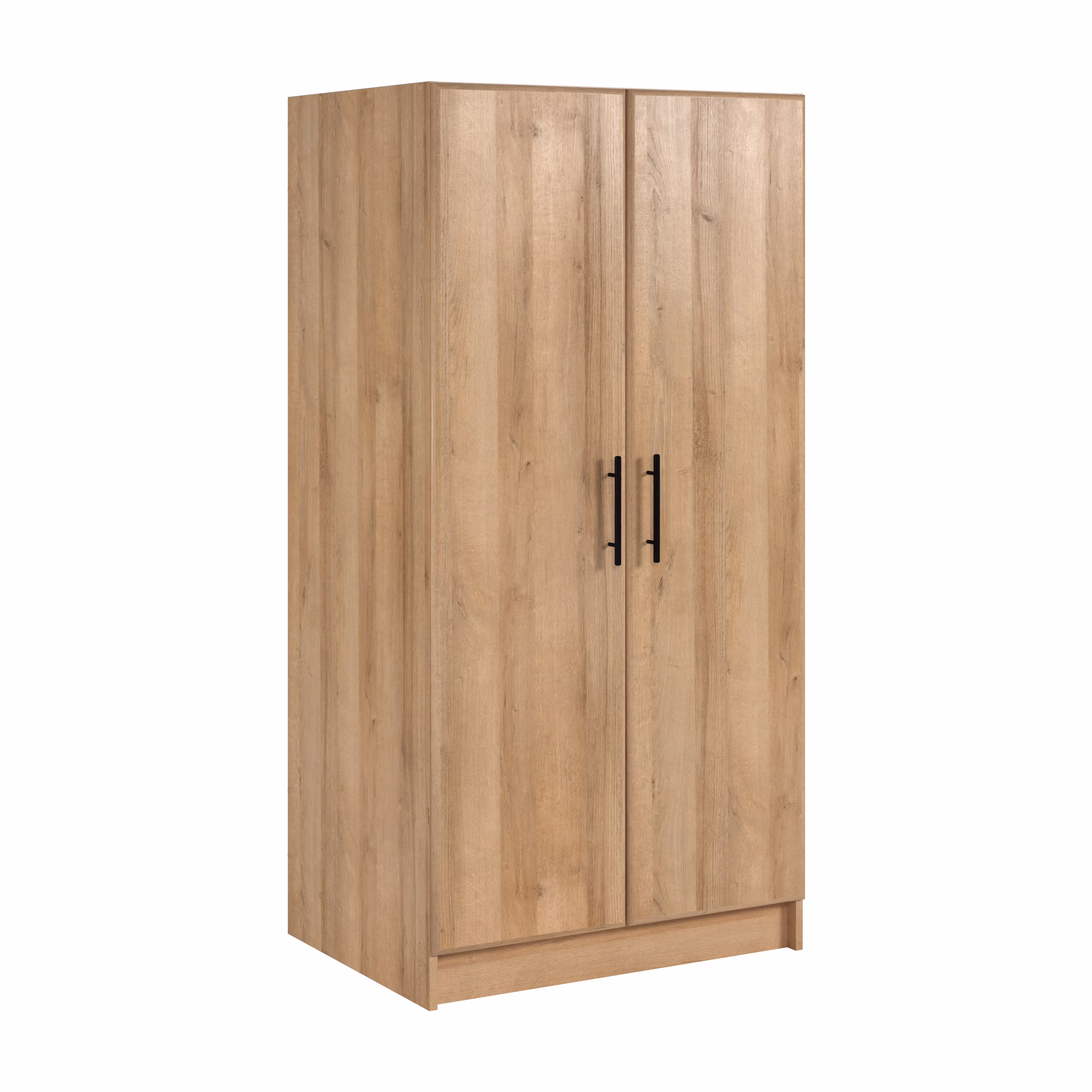 Prepac Elite Tall Garage Storage Cabinet & Pantry Storage Cabinet, 2-Door Freestanding Garage Cabinet with Adjustable Shelves, 16″ D x 32″ W x 65″ H, Oak OES-3264