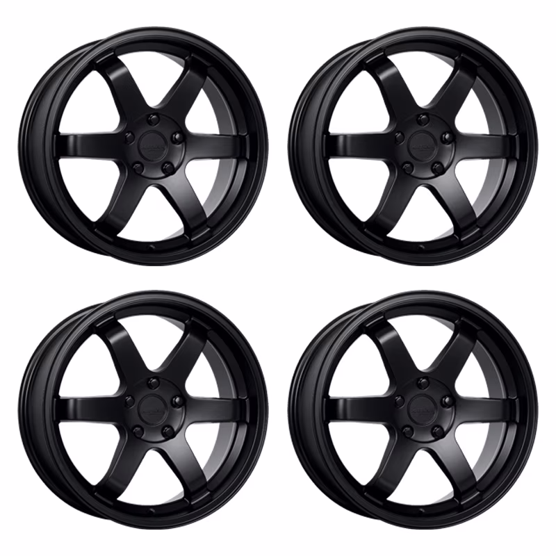 4 x Katana KR08 Matte Black Wheels 5×114.3 18×8 +40et Racing Performance Rims