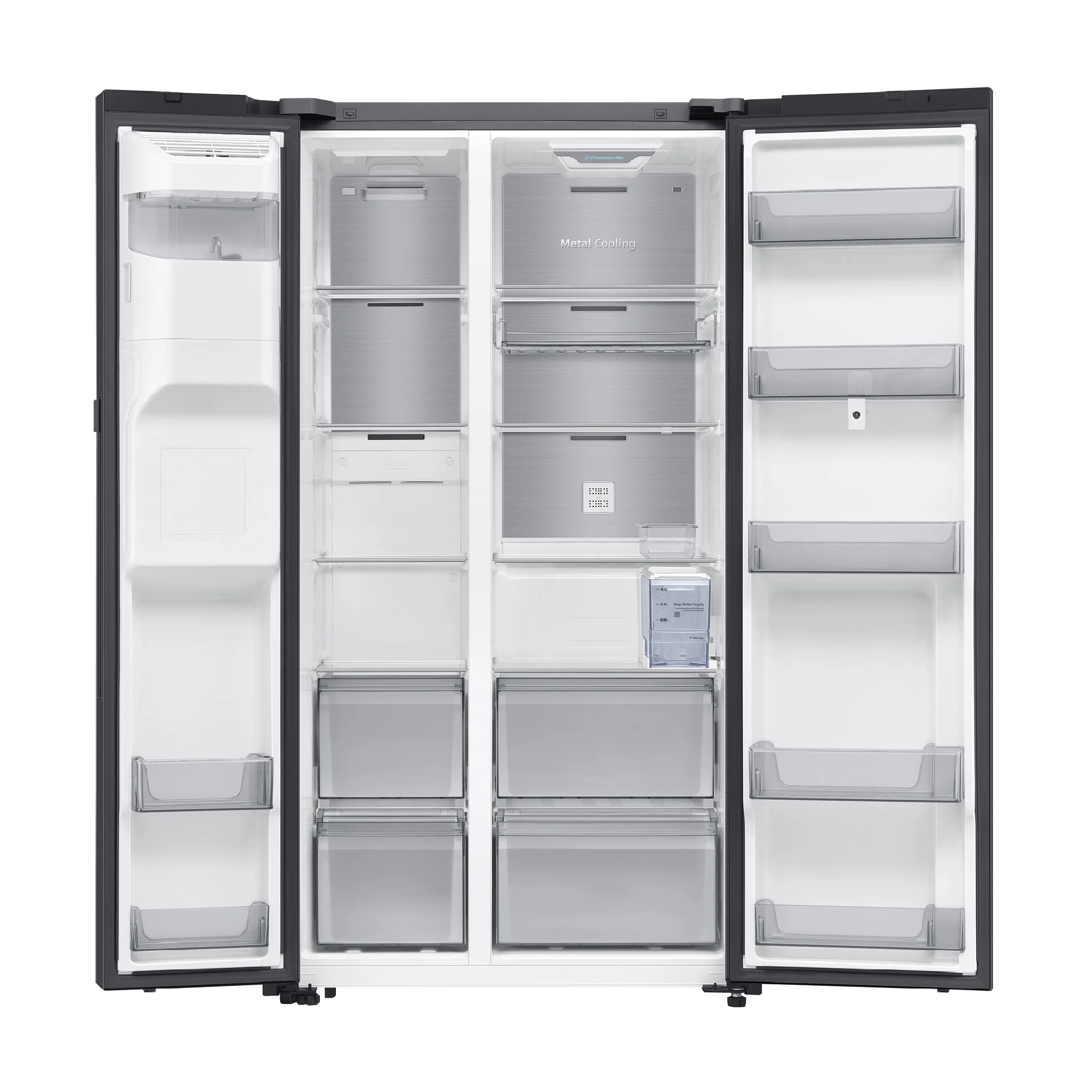21 Cu. Ft. Side-by-Side Refrigerator Inverter with Practical Storage