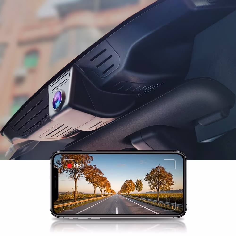 Fitcamx 4K Dash Cam Suitable for Land Rover Defender 110 90 2020 2021 2022 2023 2024 X S V8 Standard X-dynamic, OEM Style, WiFi & APP, Plug & Play, 64GB Card
