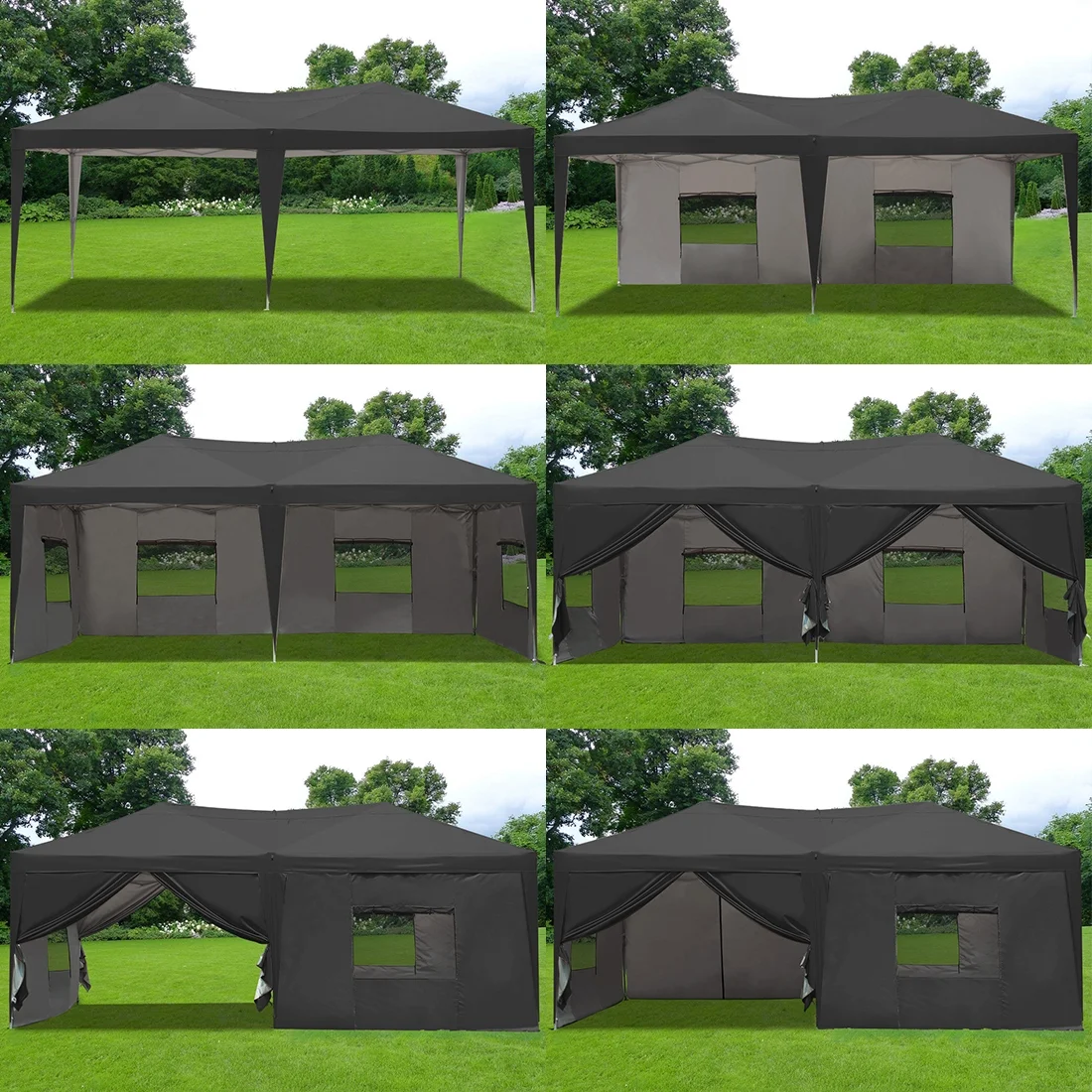 Quictent 10' x 20' White Instant, Event and Pop-up Outdoor Canopy