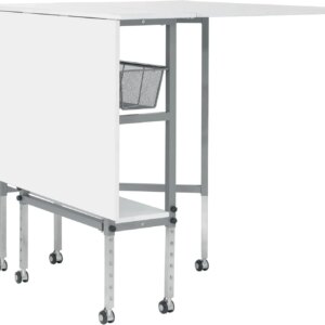 Sew Ready Hobby Cutting Table, 58.75"x36.5", White/Silver
