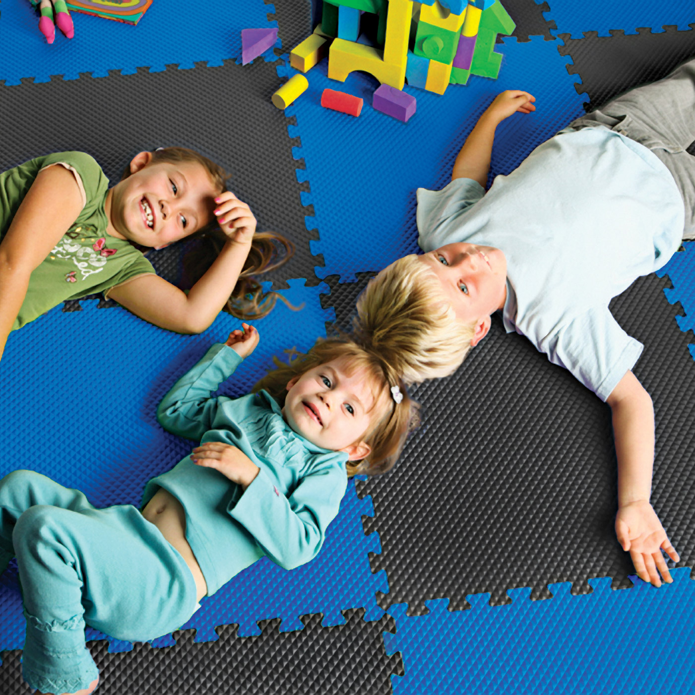 Norsk Reversible Foam Flooring, 48 sq ft., 24 in. x 24 in. Foam Mats