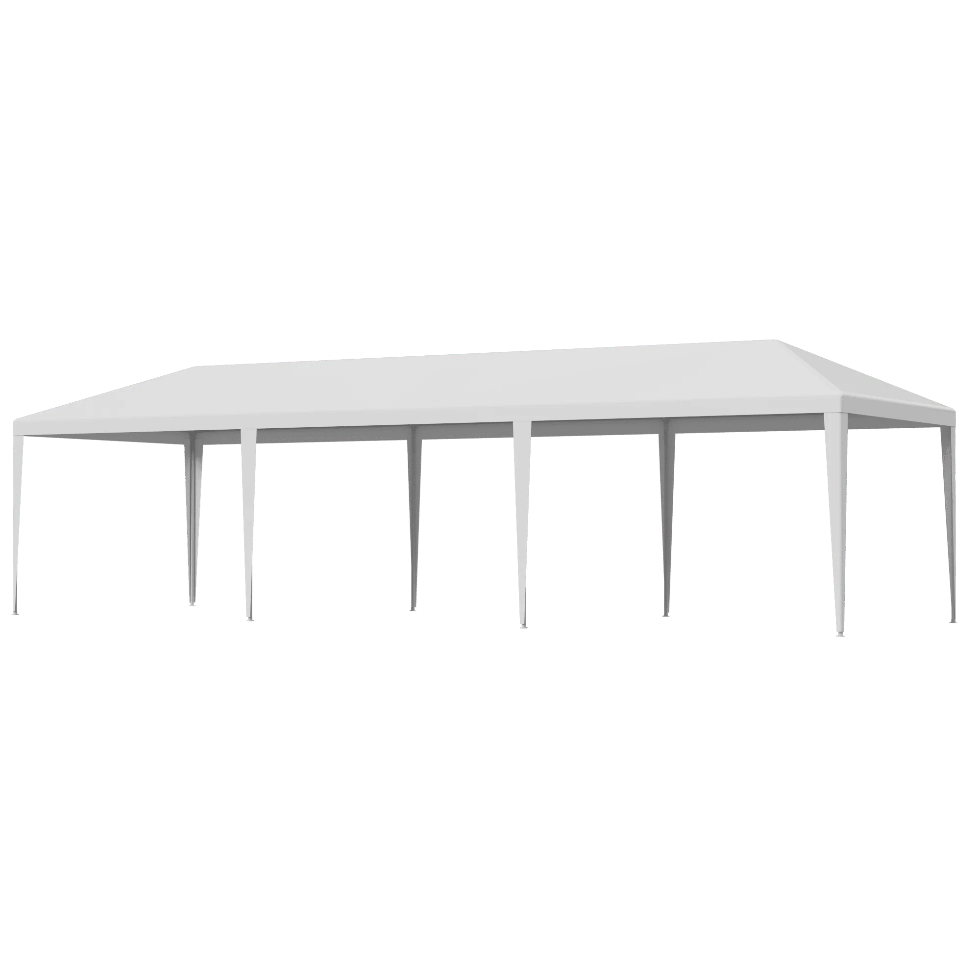 ZENSTYLE Patio Wedding Party Tent Set White Waterproof Canopy – 10 x 30′ White