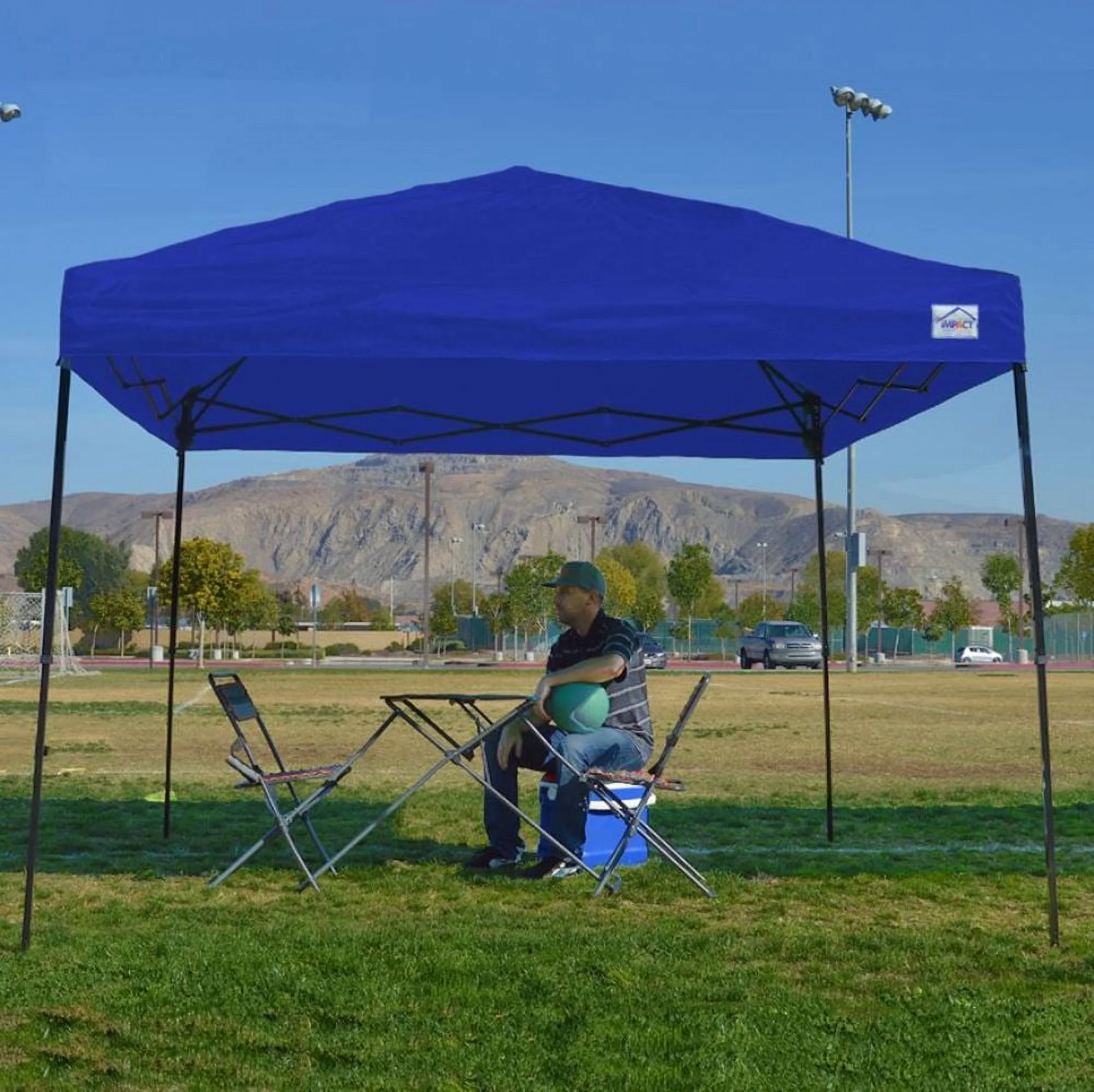 Impact Canopy 10′ x 10′ Canopy Tent, UV Coated, Black Steel Framed