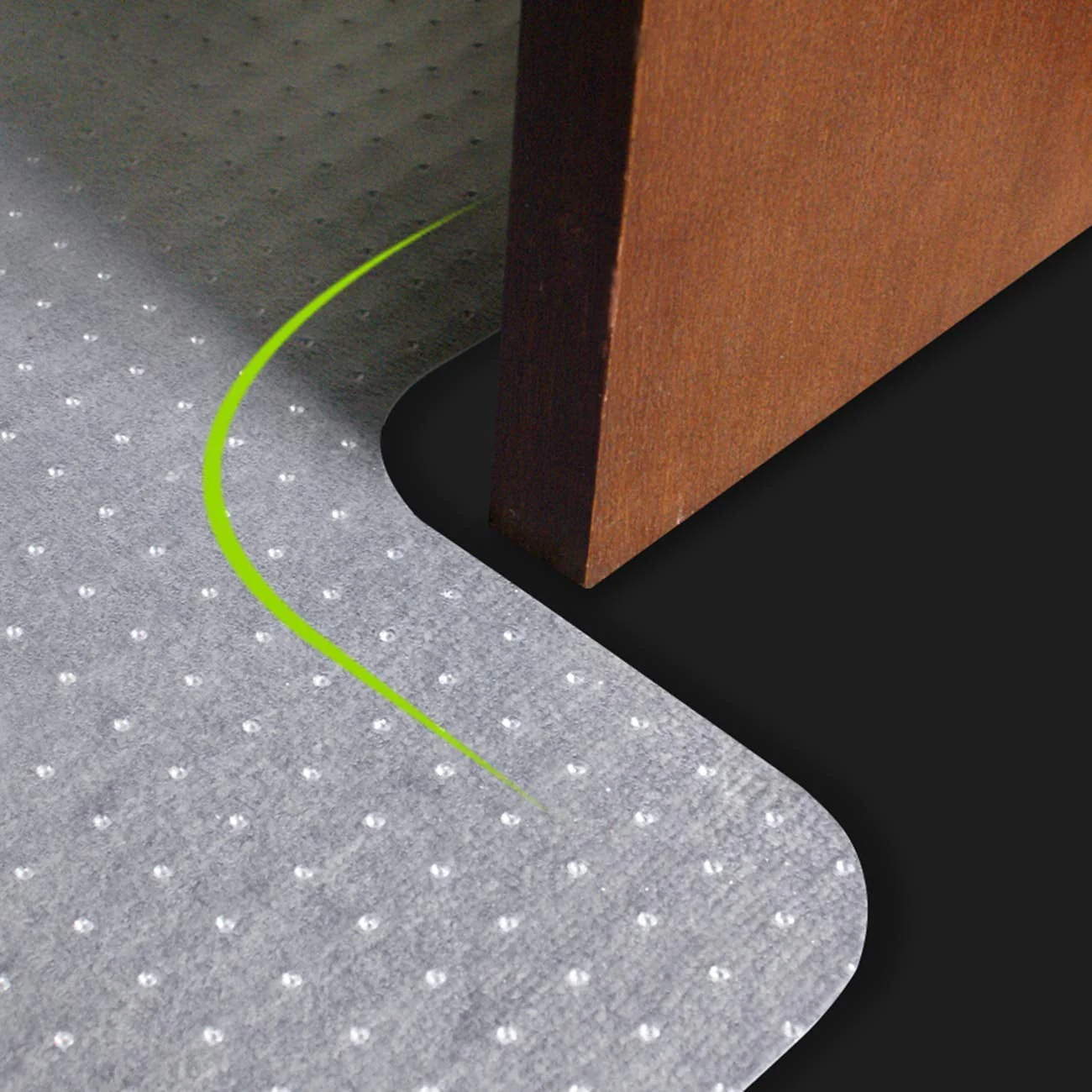 ZENSTYLE 48″ X 36″ X 1/8″ Heavy Duty Carpet Chair Mat w/Lip, Transparent Chair mat for Office Chair Rug Carpet Floor Computer Desk Low and Medium Pile Carpets