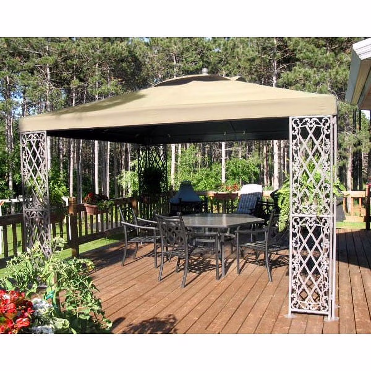 Garden Winds Replacement Canopy Top for JRA Furniture 12 x 12 Gazebo – RipLock 350