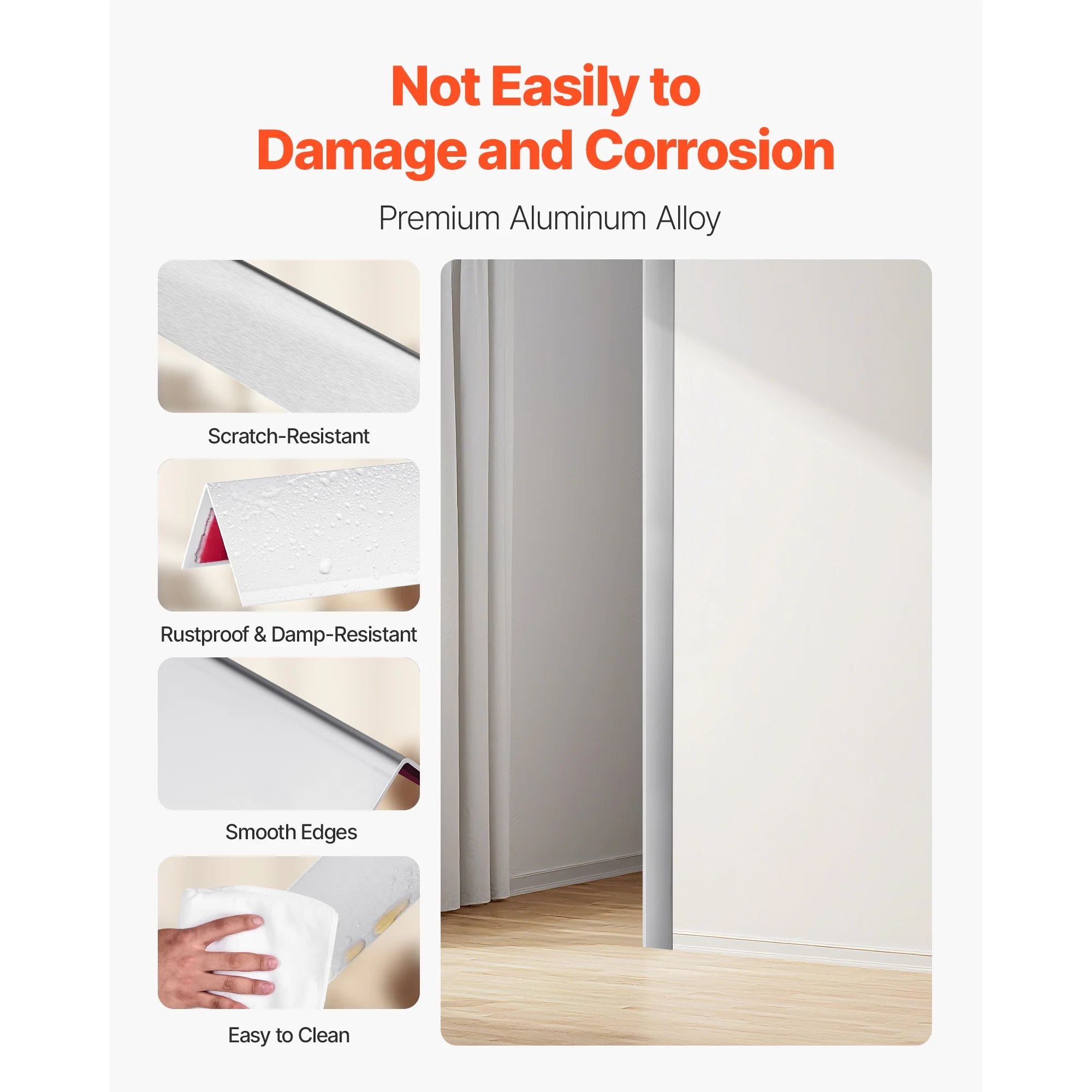 KFFKFF Aluminum Alloy Wall Corner Protector, 2 x 2 x 48 inch, 12 Pack Metal Edge Guards, L-Shaped 90-Degree Angle Trim for Wall Protection in Homes, Offices, and Commercial Spaces