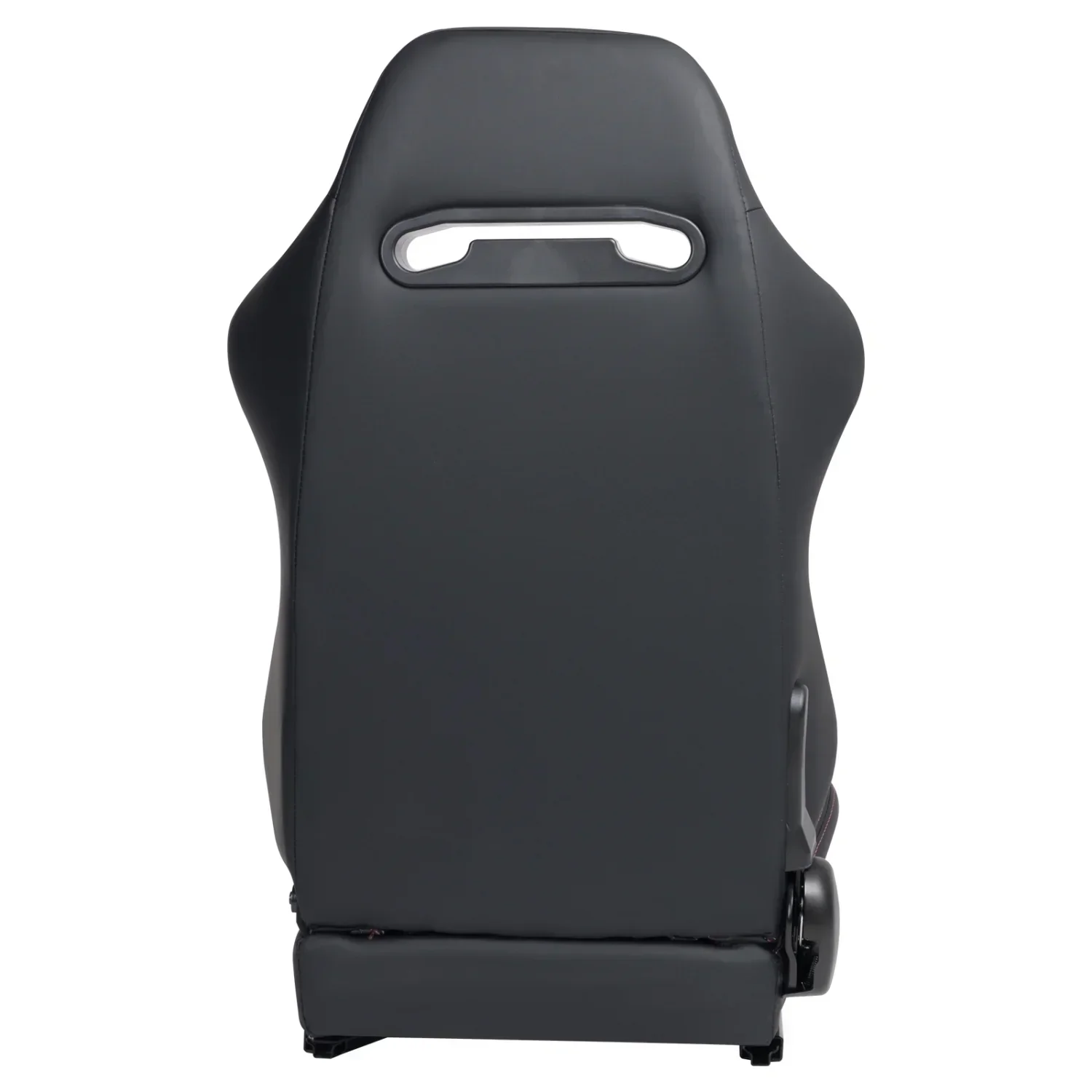 Racing Seats, PVC With Suede Material, Double Slider Design, Black - 2 Pieces