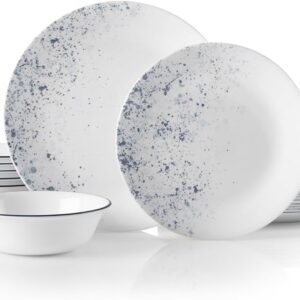 Corelle Indigo Speckle 18-Piece Glass Dinnerware Set (Service for 6)