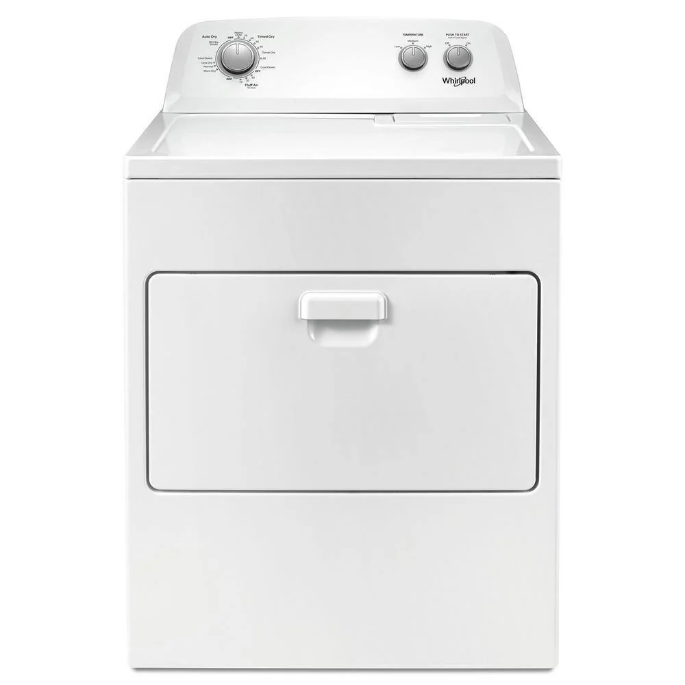 2025 Whirlpool 7.0 cu. ft. Electric Dryer, AutoDryTM System, Wrinkle ShieldTM, White