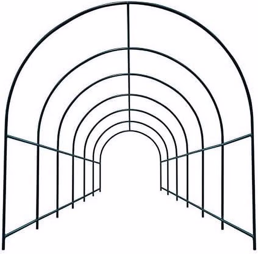 Large Garden Support Arch Frame Climbing Plant Arch Arbor for Various Climbing Plant Roses Vines Birthday Wedding Party Decoration Pergola Frame (6.5 x 7 x 7.2ft)