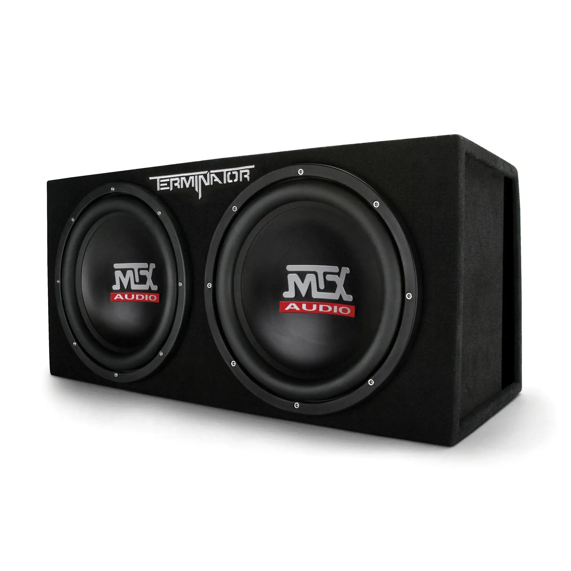 MTX Dual Loaded Subwoofer Enclosures, 12 Inch, 2000 Watt Max, 4 Pack – TNE212DV