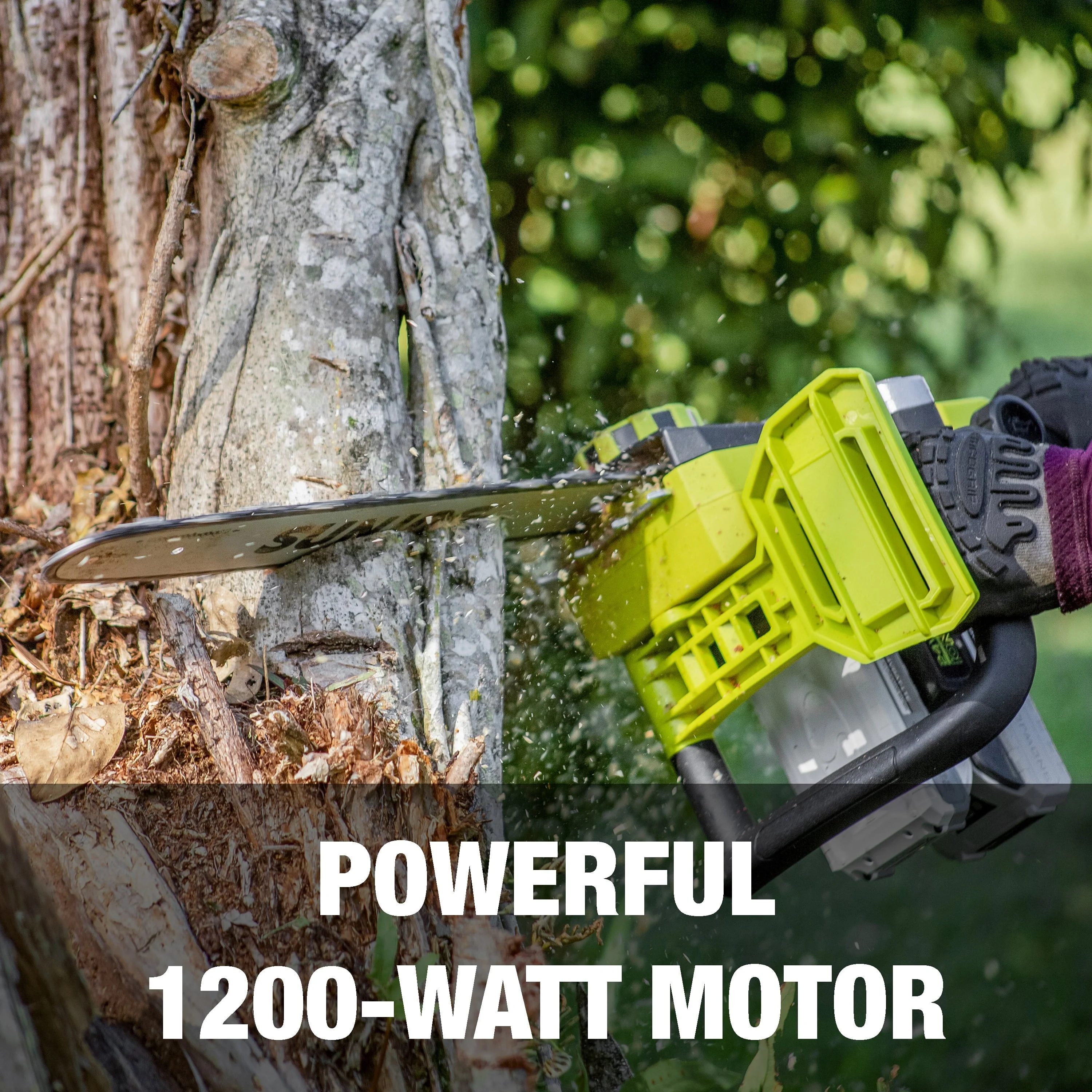 Sun Joe 48V Cordless 16-inch Chainsaw, 2 x 2.0-Ah Batteries & Charger
